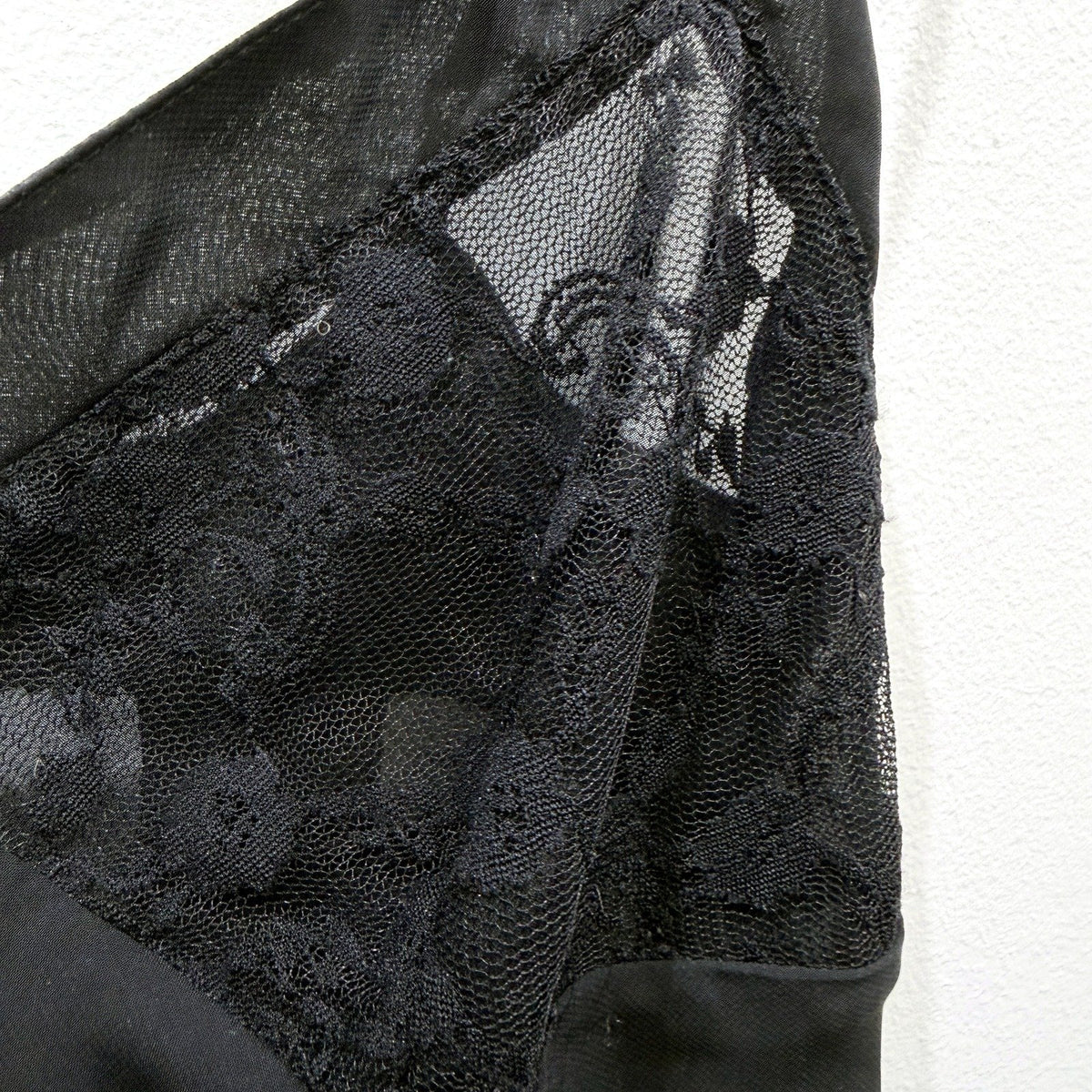 Peter Alexander Womens Spaghetti Strap Lace Trim Pajama Top Black Size S