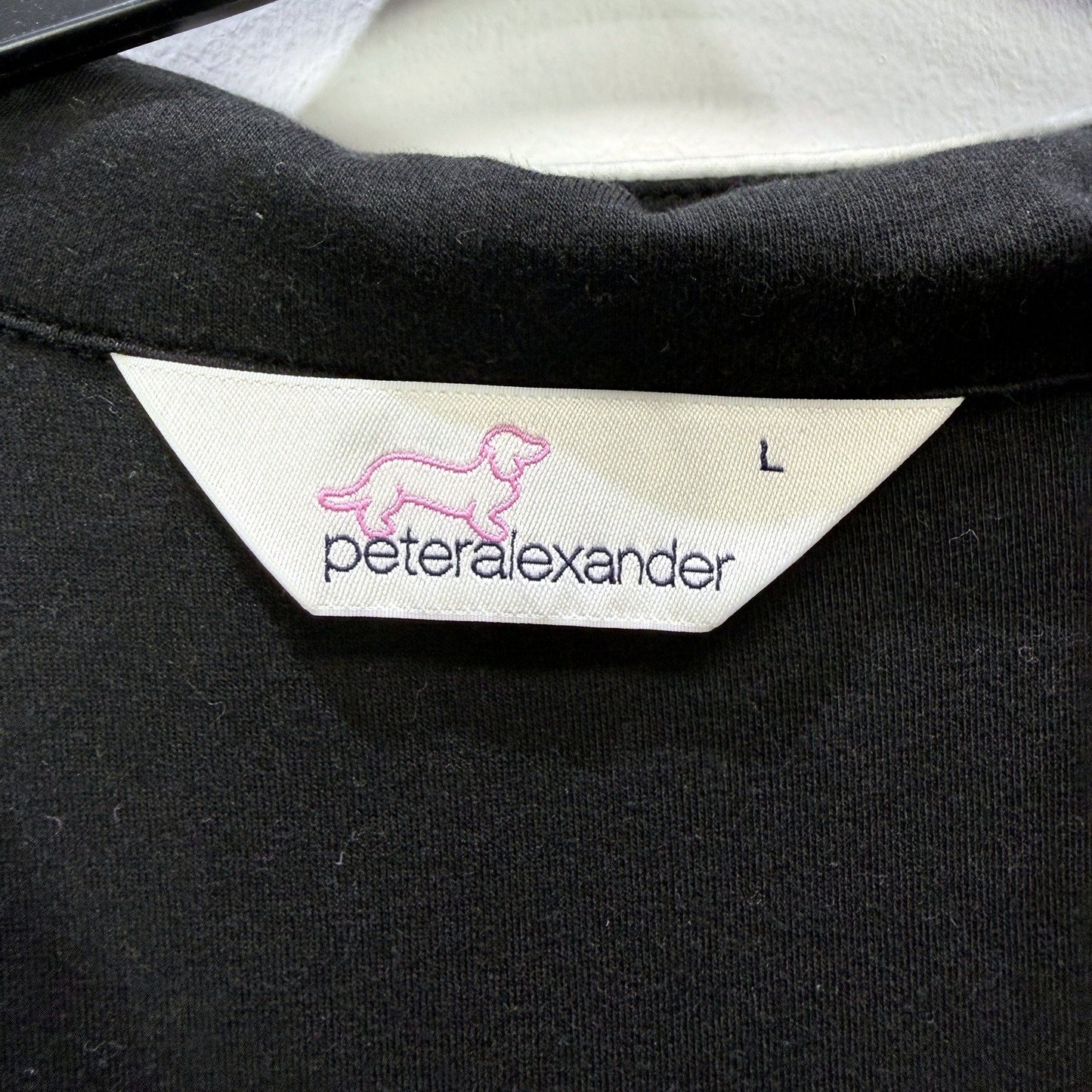Peter Alexander Womens Button Up Hooded Nightgown Black Size L NEW