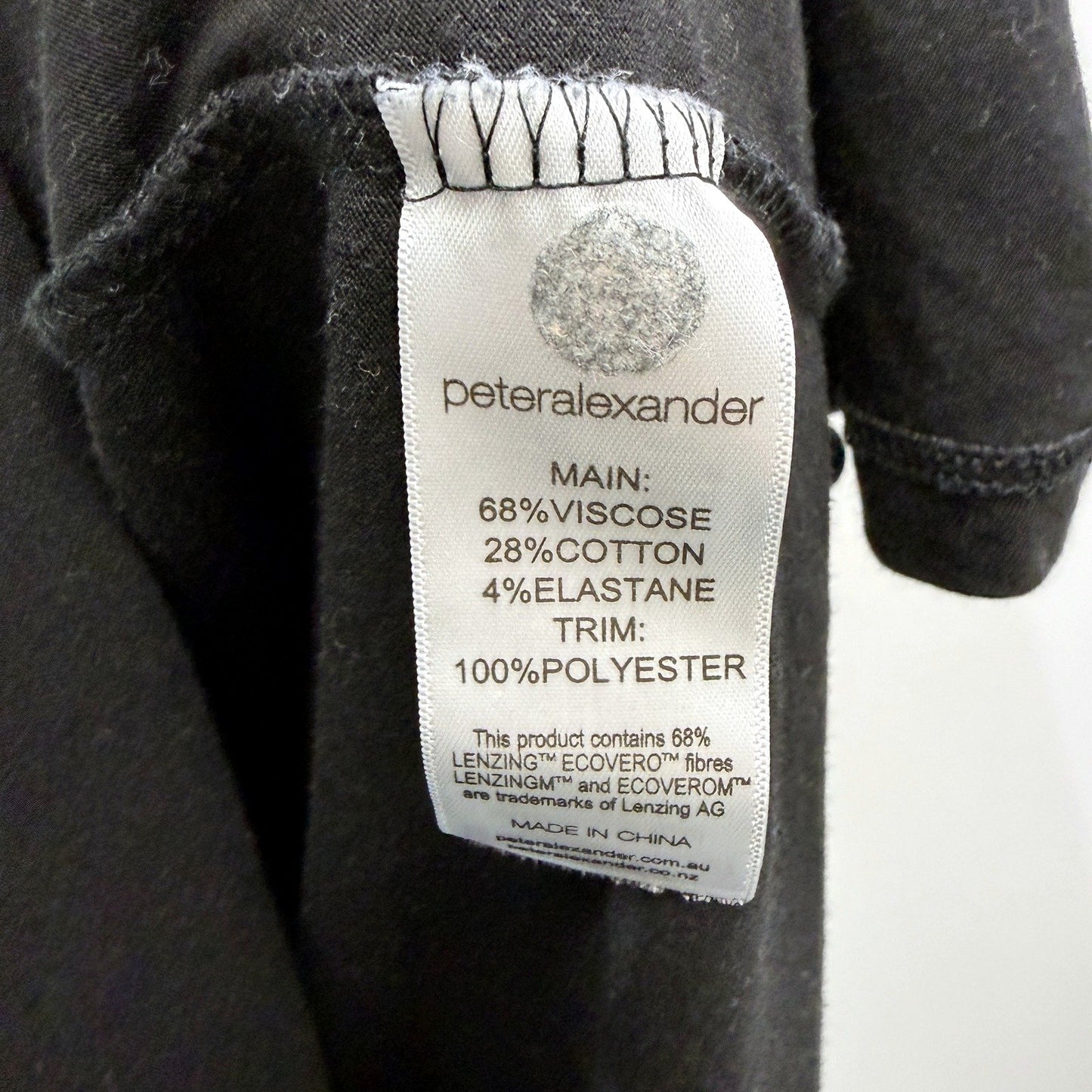 Peter Alexander Womens Button Up Hooded Nightgown Black Size L NEW