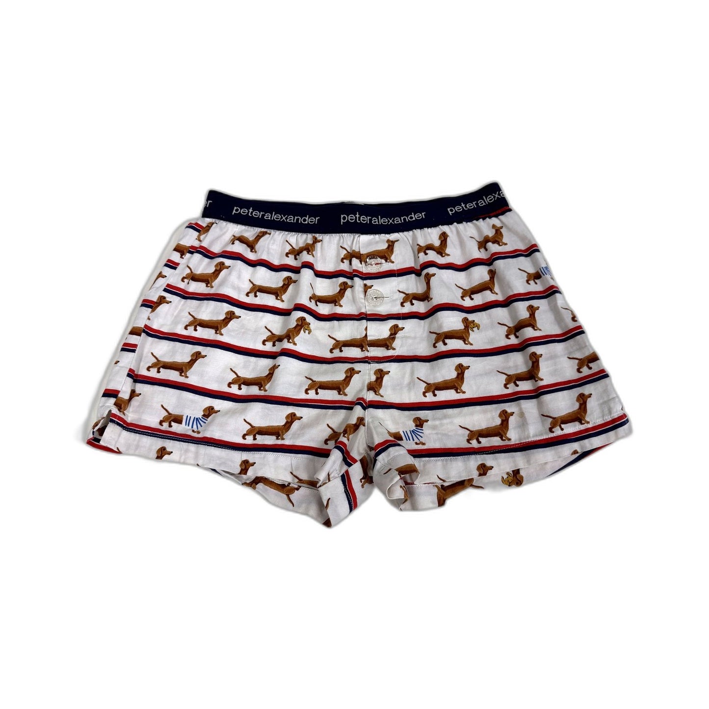 Peter Alexander Mens 100% Cotton Boxer Shorts in Multi Color & - XS