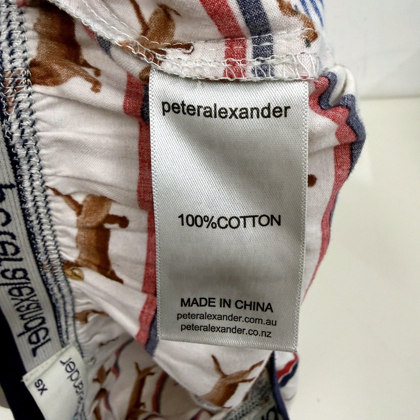 Peter Alexander Mens 100% Cotton Boxer Shorts in Multi Color & - XS