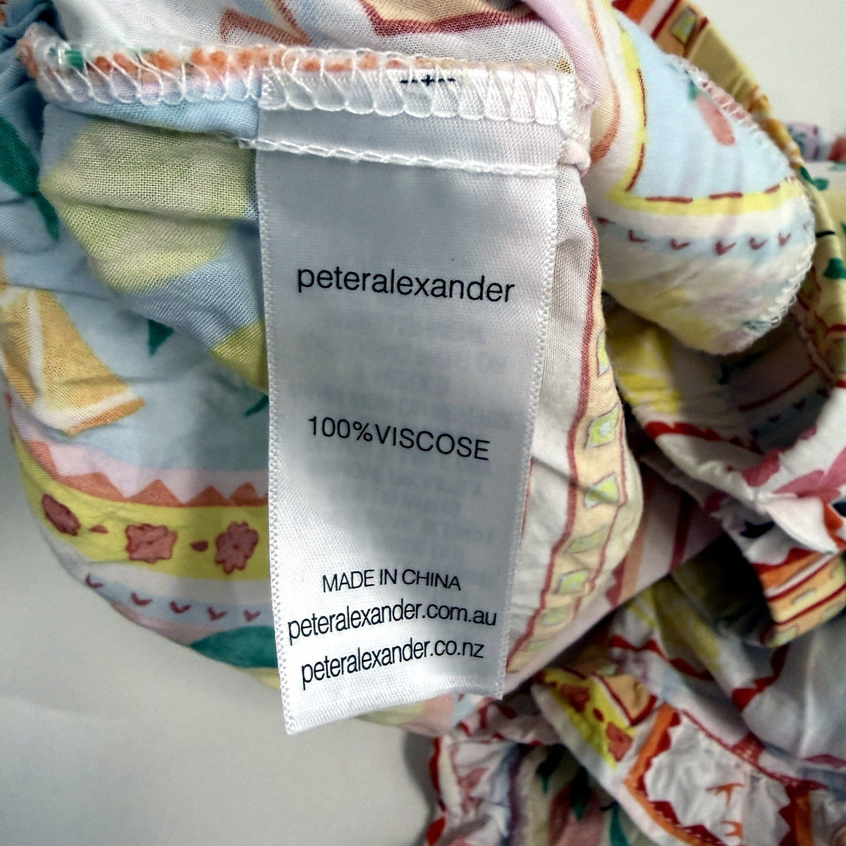 Peter Alexander Womens Floral Print Ruffle Elastic Waist Shorts Size 2 Size 2+