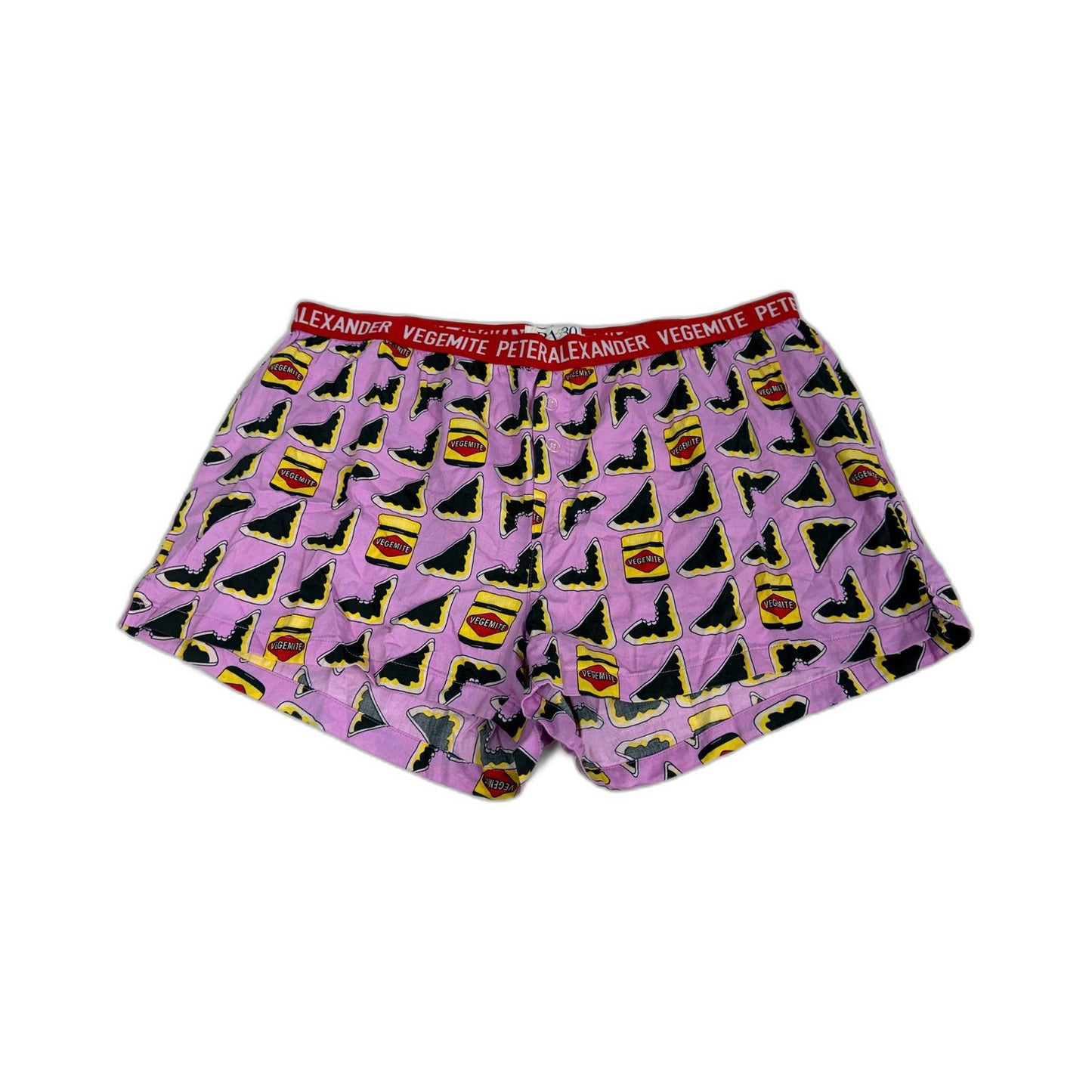 Peter Alexander Womens Vegemite Print Cotton Boxer Shorts Multi Color Size 1+