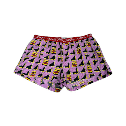 Peter Alexander Womens Vegemite Print Cotton Boxer Shorts Multi Color Size 1+