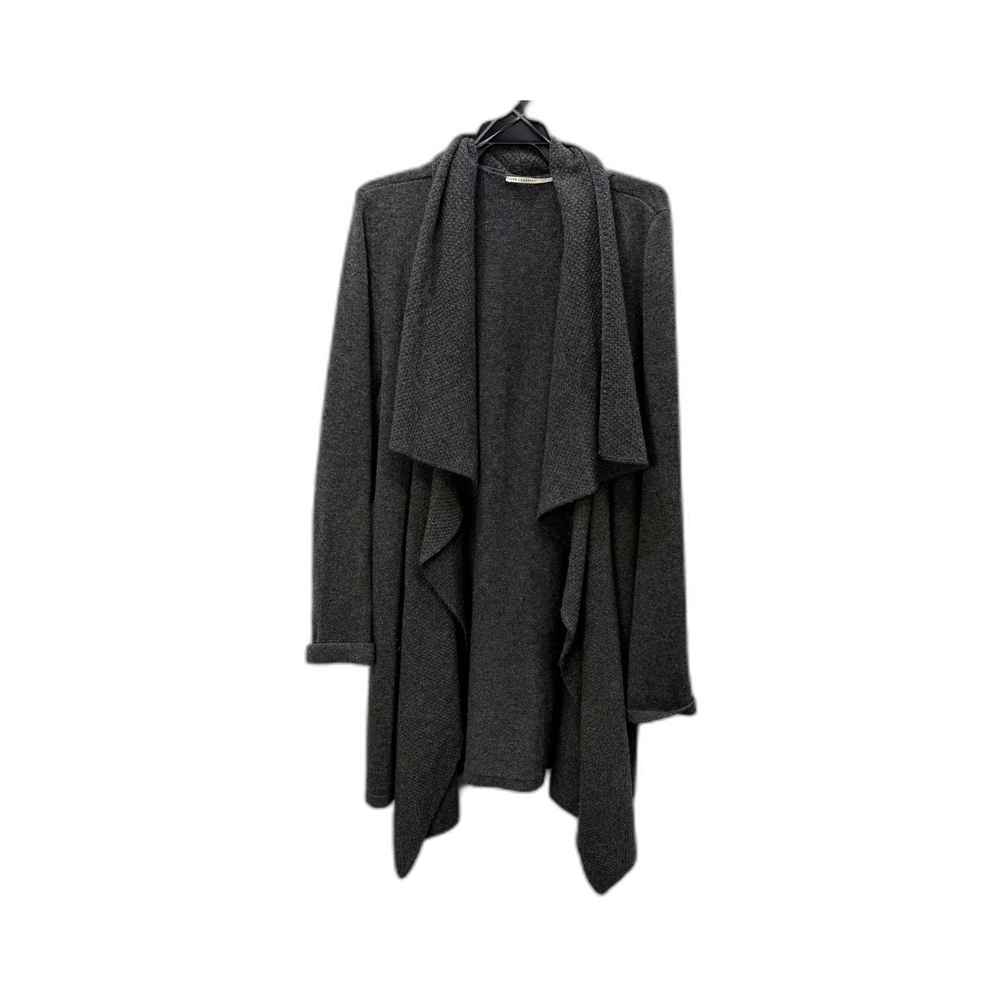 Jane Lamerton Womens Gray Cashmere Wool Cardigan Sweater Size L