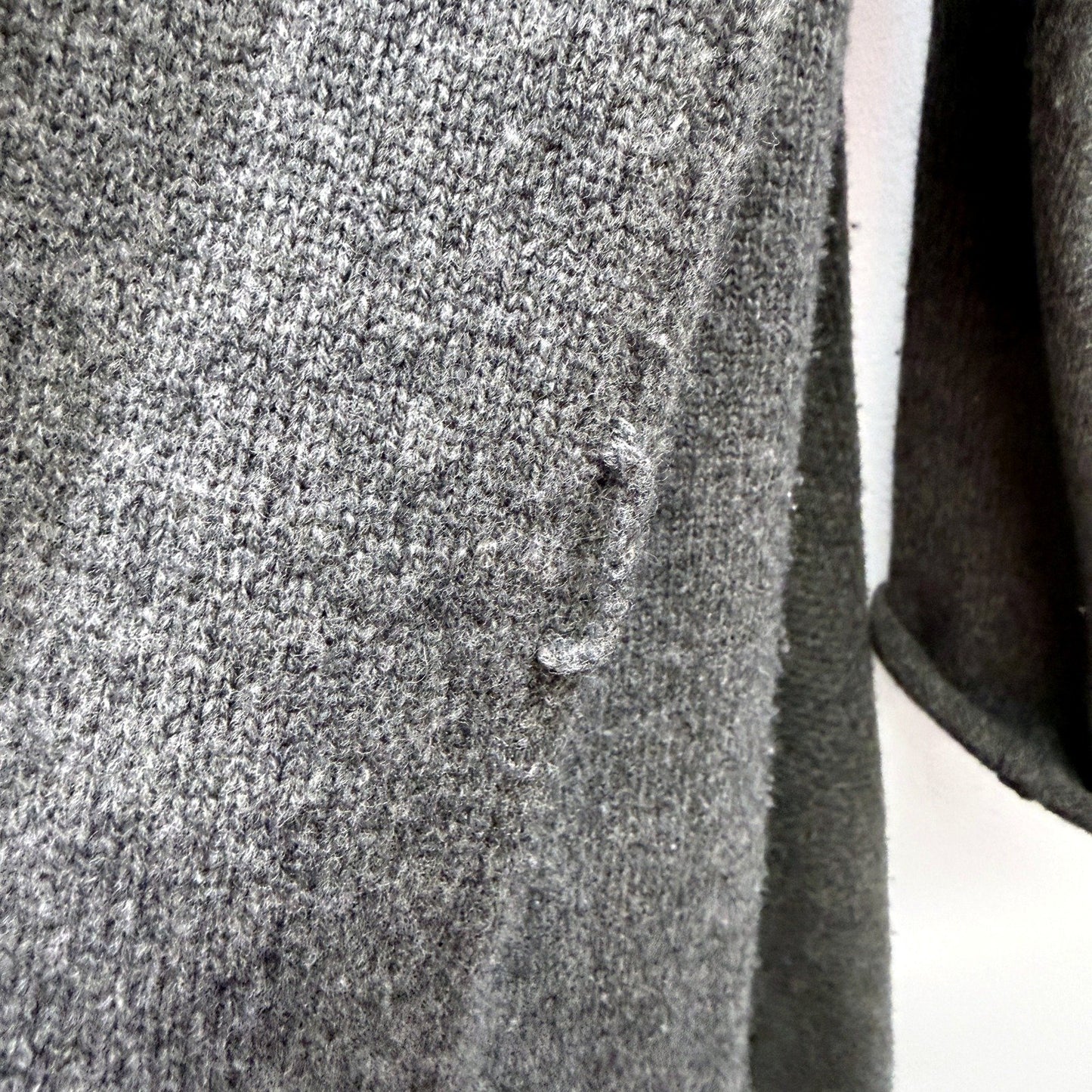 Jane Lamerton Womens Gray Cashmere Wool Cardigan Sweater Size L