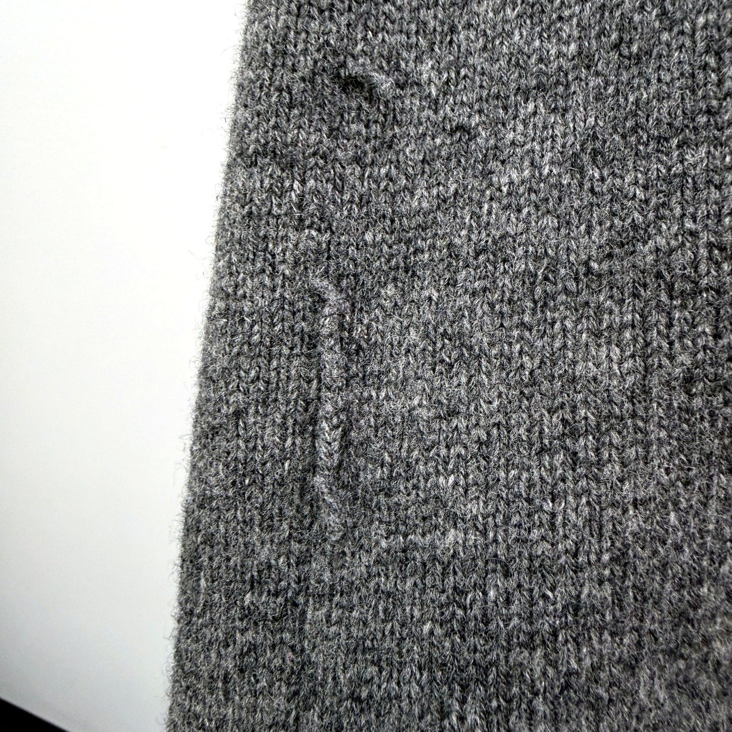 Jane Lamerton Womens Gray Cashmere Wool Cardigan Sweater Size L