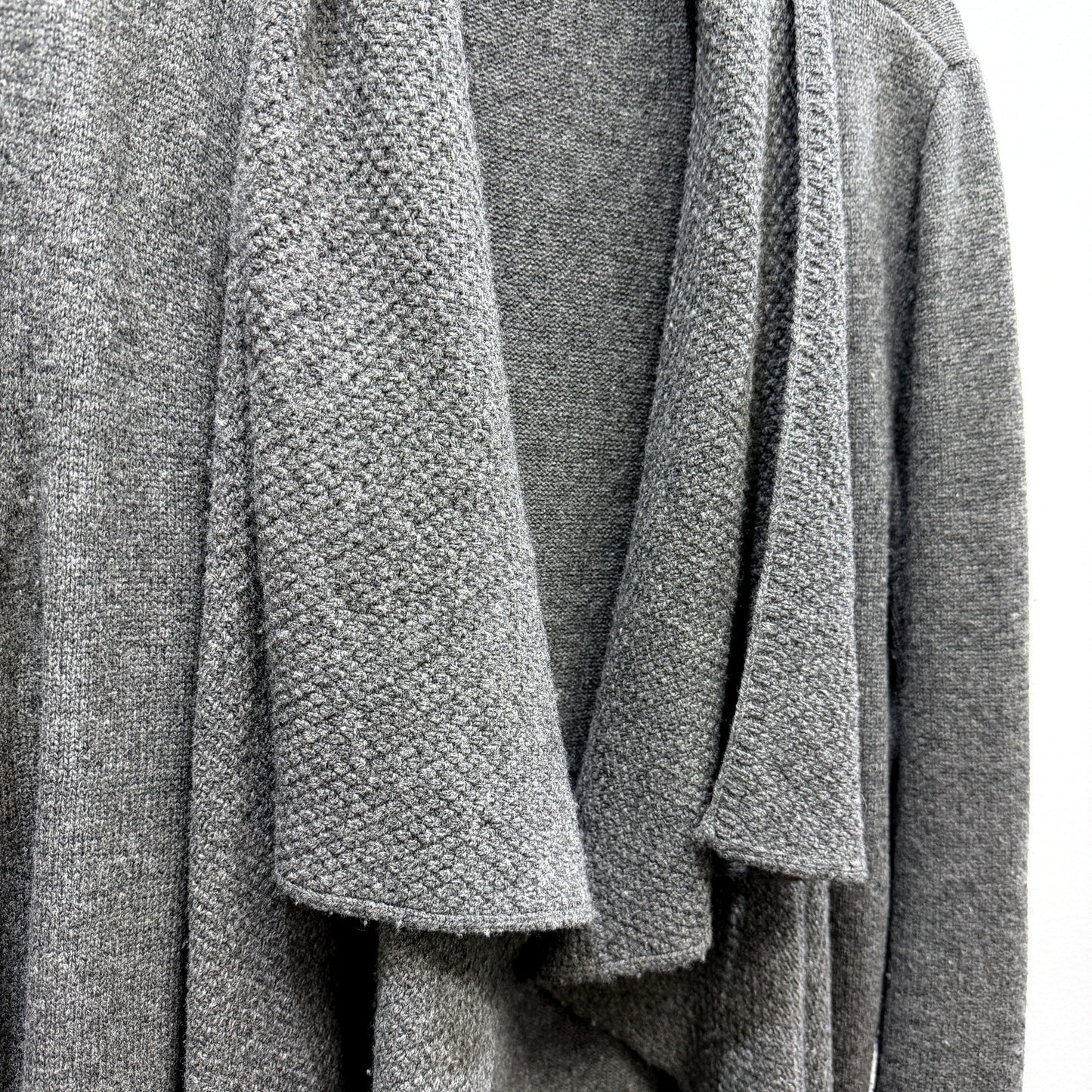 Jane Lamerton Womens Gray Cashmere Wool Cardigan Sweater Size L
