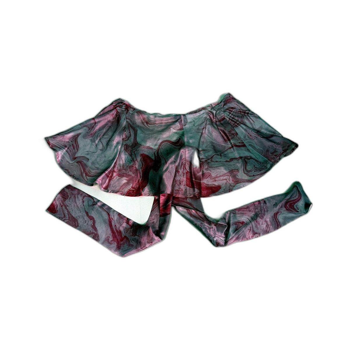 Steele Womens Peony Swirl Silk Shoulder Scarf Floral Multi Color Sz S NEW