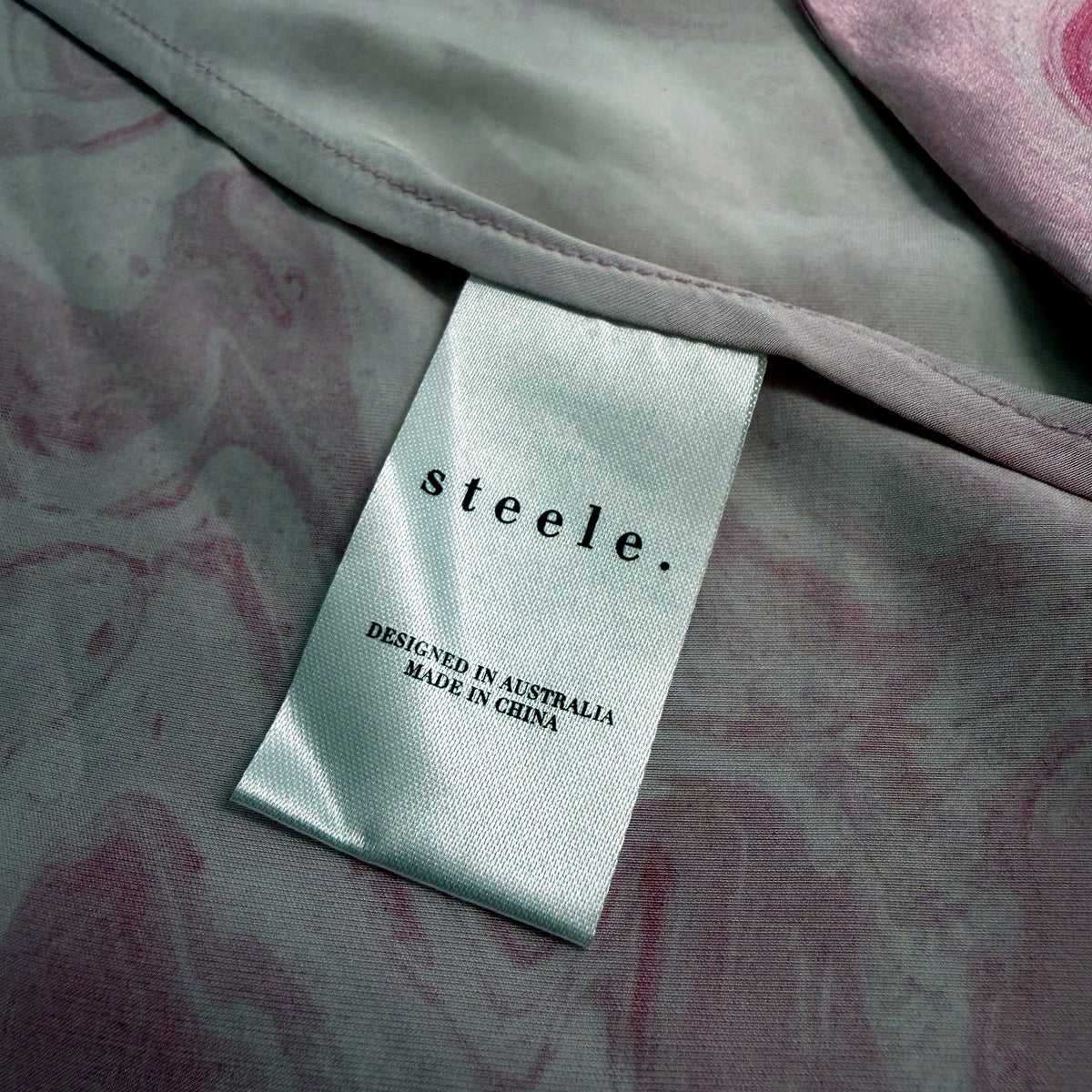 Steele Womens Peony Swirl Silk Shoulder Scarf Floral Multi Color Sz S NEW