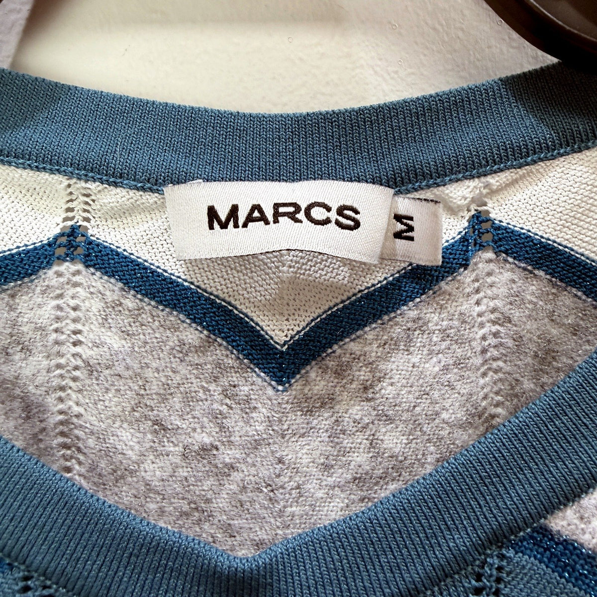 Marcs Womens Chevron Striped Pullover Knit Sweater Dress Multi Color Size M NEW