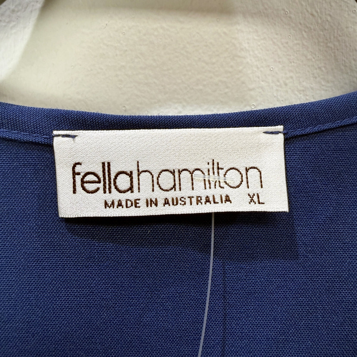Fellahamilton Unisex 'V' Neck Drawstring Scrubs Navy Blue Cotton Blend Size NEW