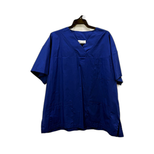 Fellahamilton Unisex Vital 'V' Neck Drawstring Scrubs Petrol Blue Size XL NEW