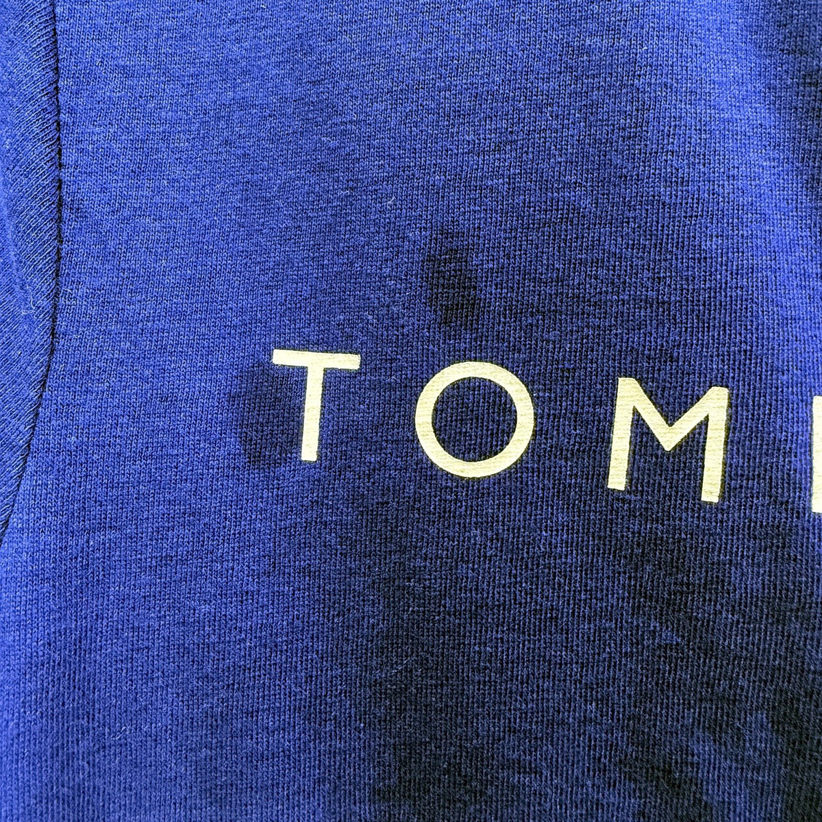 Tommy Hilfiger T-Shirt Boys Colorblock Pullover Sweatshirt Blue and Black Size