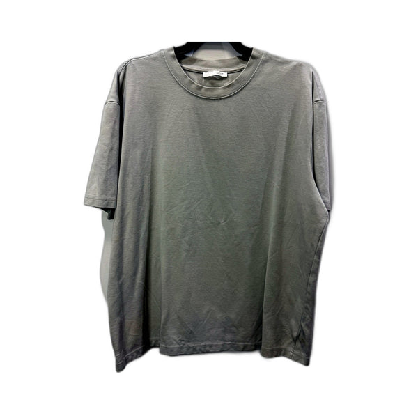 ZARA Mens Gray 100% Cotton Crew Neck T-Shirt, Comfortable Fit, Size L