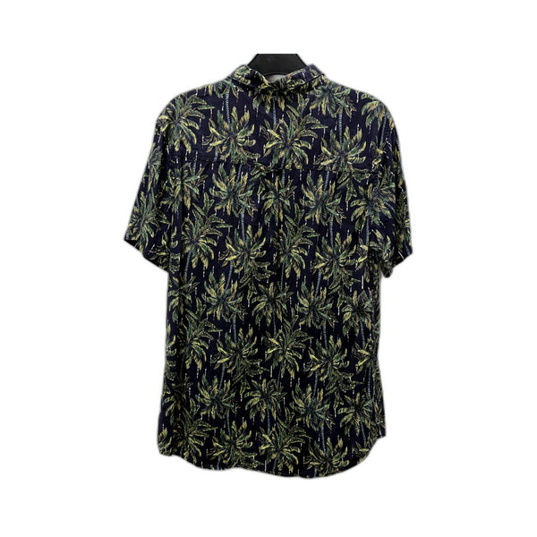 Cotton On Mens Button-Down Palm Tree Shirt Multi Color Size M