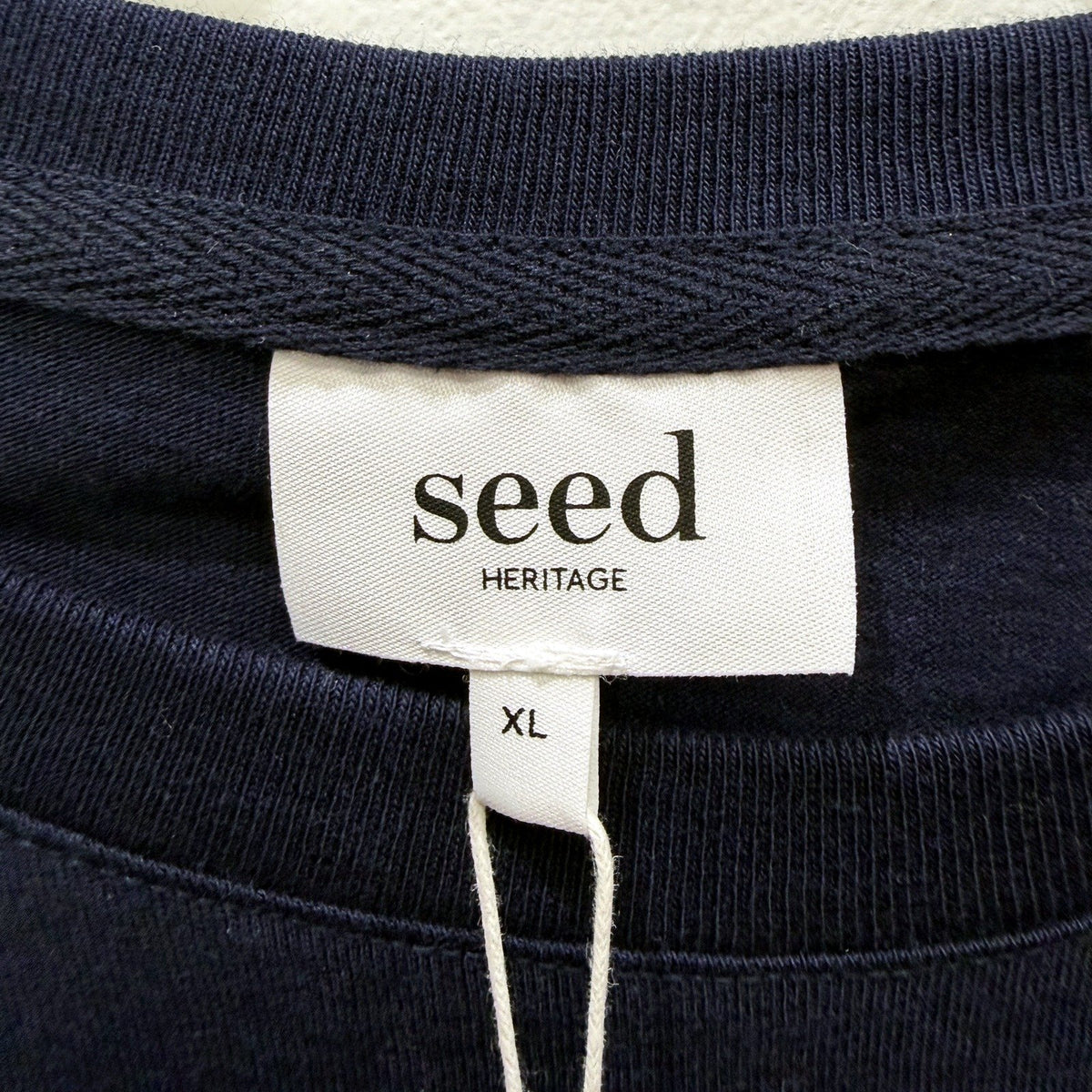 Seed Heritage Mens Pullover Sweatshirt Crewneck Cotton Midnight Sky Size XL NEW