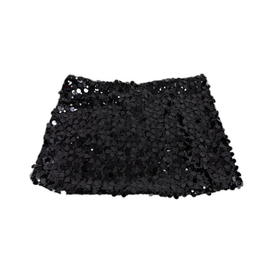 Sequin Mini Skirt Womens in Black by Alice the eve. Size L NEW