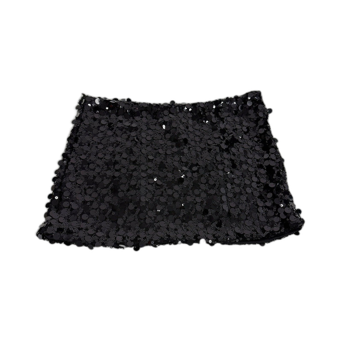 Sequin Mini Skirt Womens in Black by Alice the eve. Size L NEW