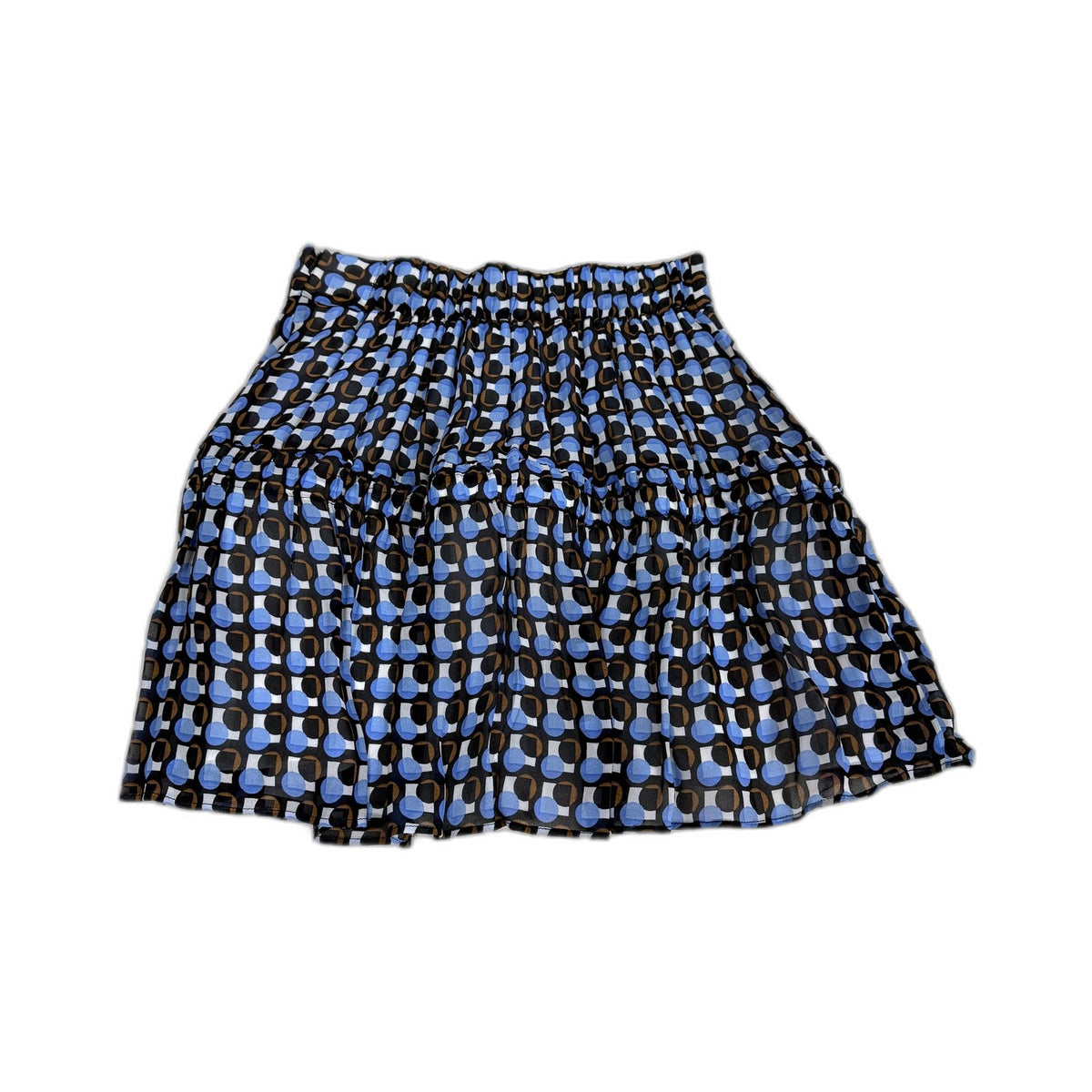 Oxford Womens Polka Dot Print Cotton Blend Skirt in Multi Color - Size 10