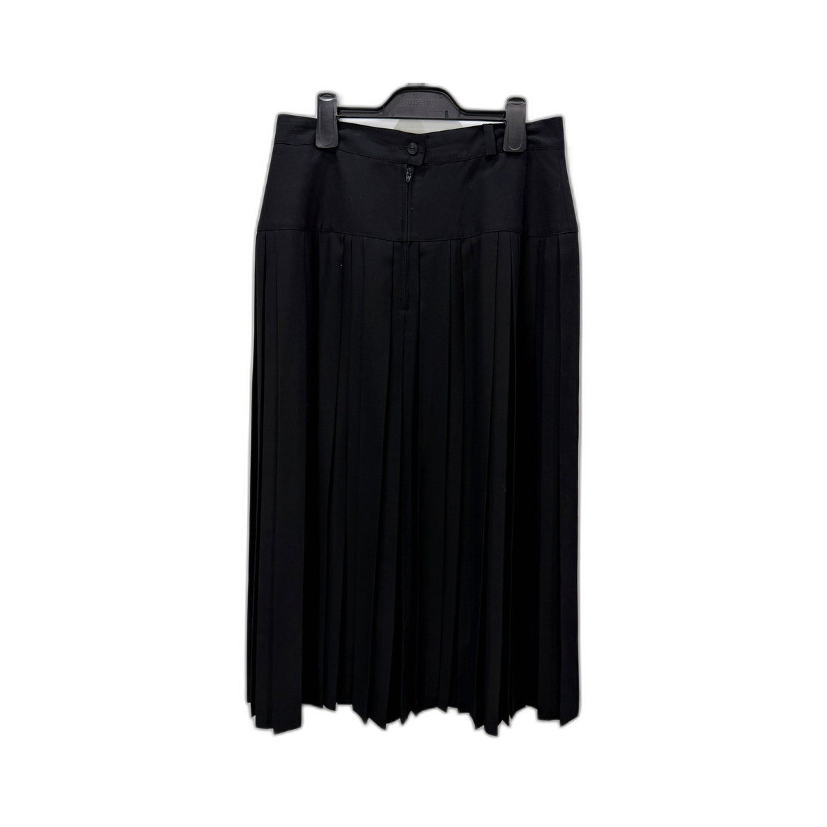 Verdosa Womens Pleated Skirt - Black Lightweight Flowy Midi Size 44