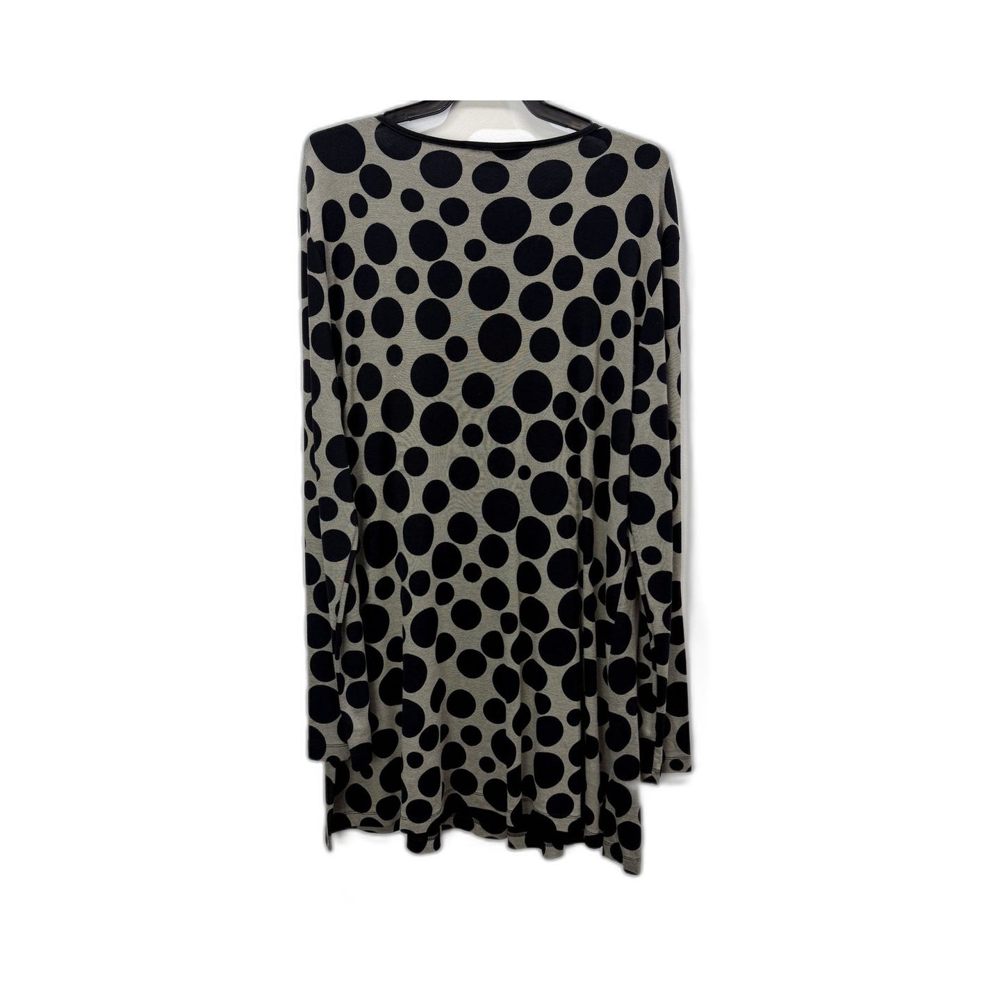 Philosophy Womens Polka Dot Dress Casual Feminine Comfortable Black and Gray