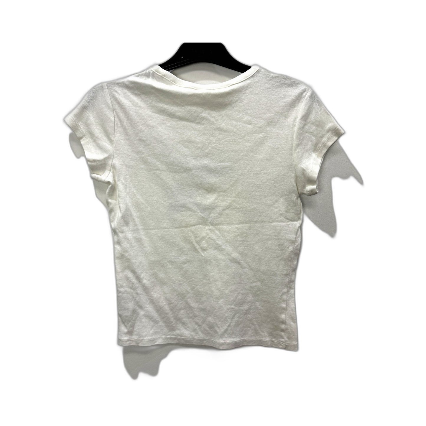 H&M Girls Graphic Print Cotton Elastane T-Shirt for Youth in White Size Youth