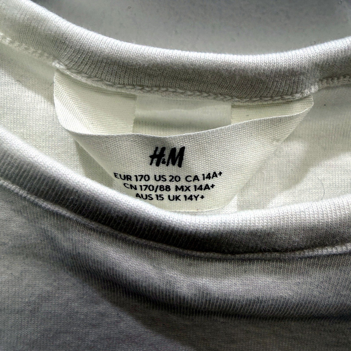 H&M Girls Graphic Print Cotton Elastane T-Shirt for Youth in White Size Youth