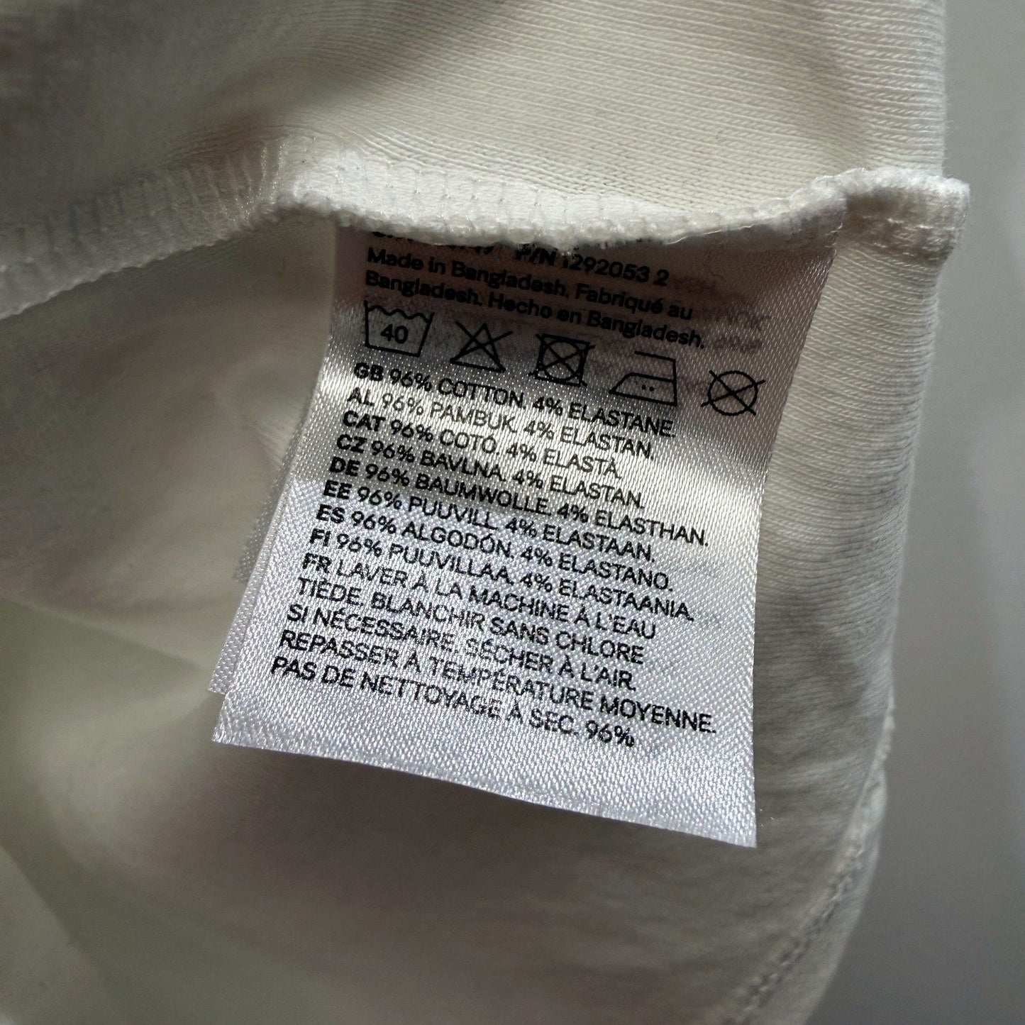 H&M Girls Graphic Print Cotton Elastane T-Shirt for Youth in White Size Youth
