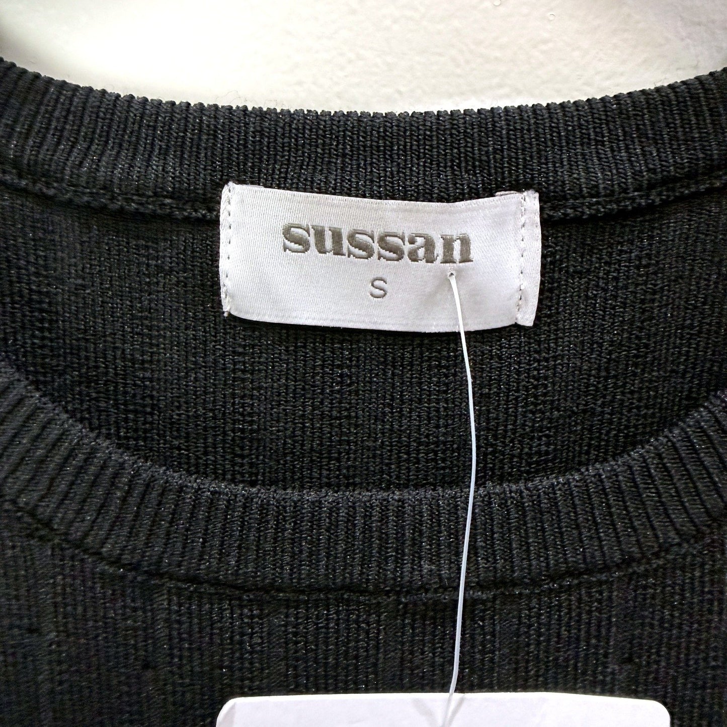 Sussan Womens Pleated Sleeveless Pullover Dress in Black, Size S NEW