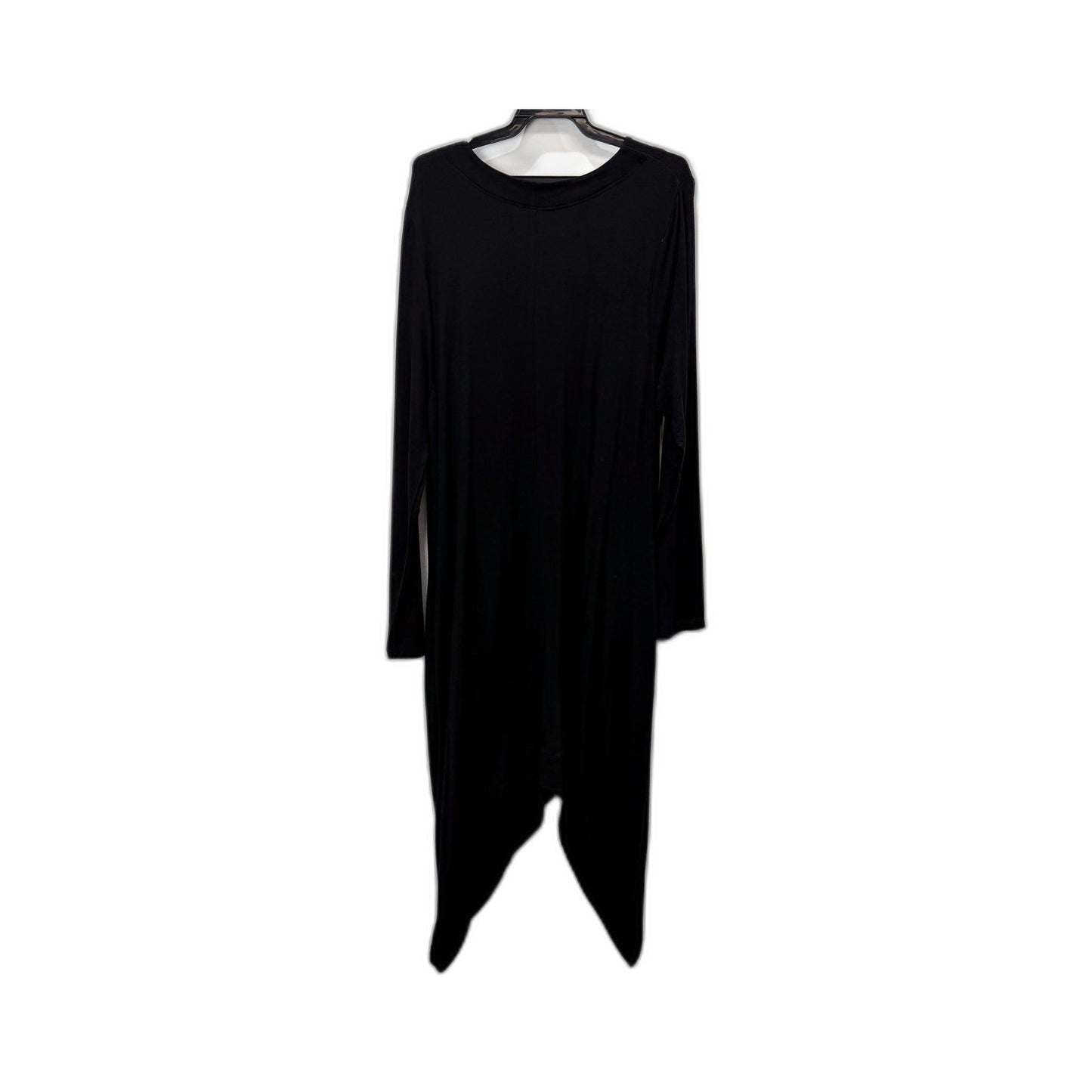 Etal Womens Dress Robe Draped Loose Rayon in Black Size 4