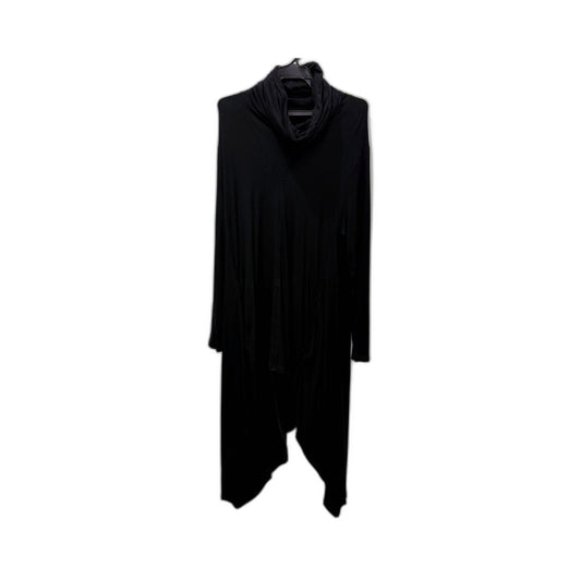 Etal Womens Loose Maxi Dress Robe Black Cowl Neck Rayon Spandex Size 3