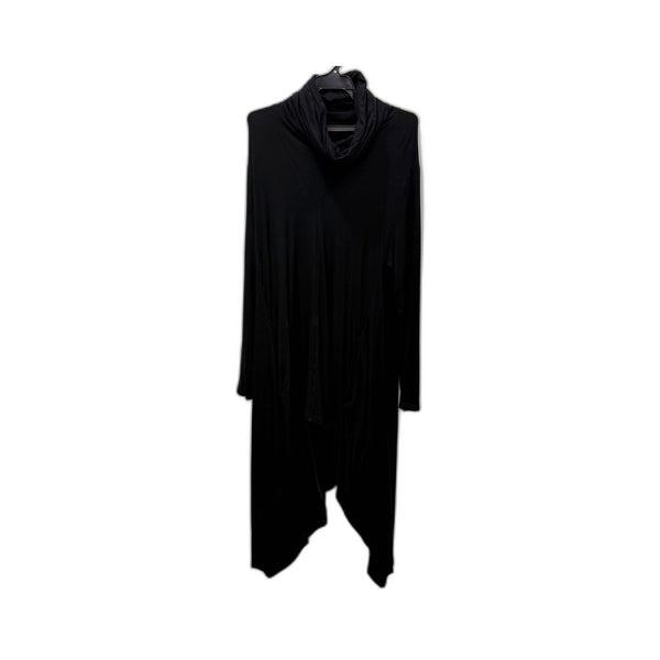 Etal Womens Loose Maxi Dress Robe Black Cowl Neck Rayon Spandex Size 3