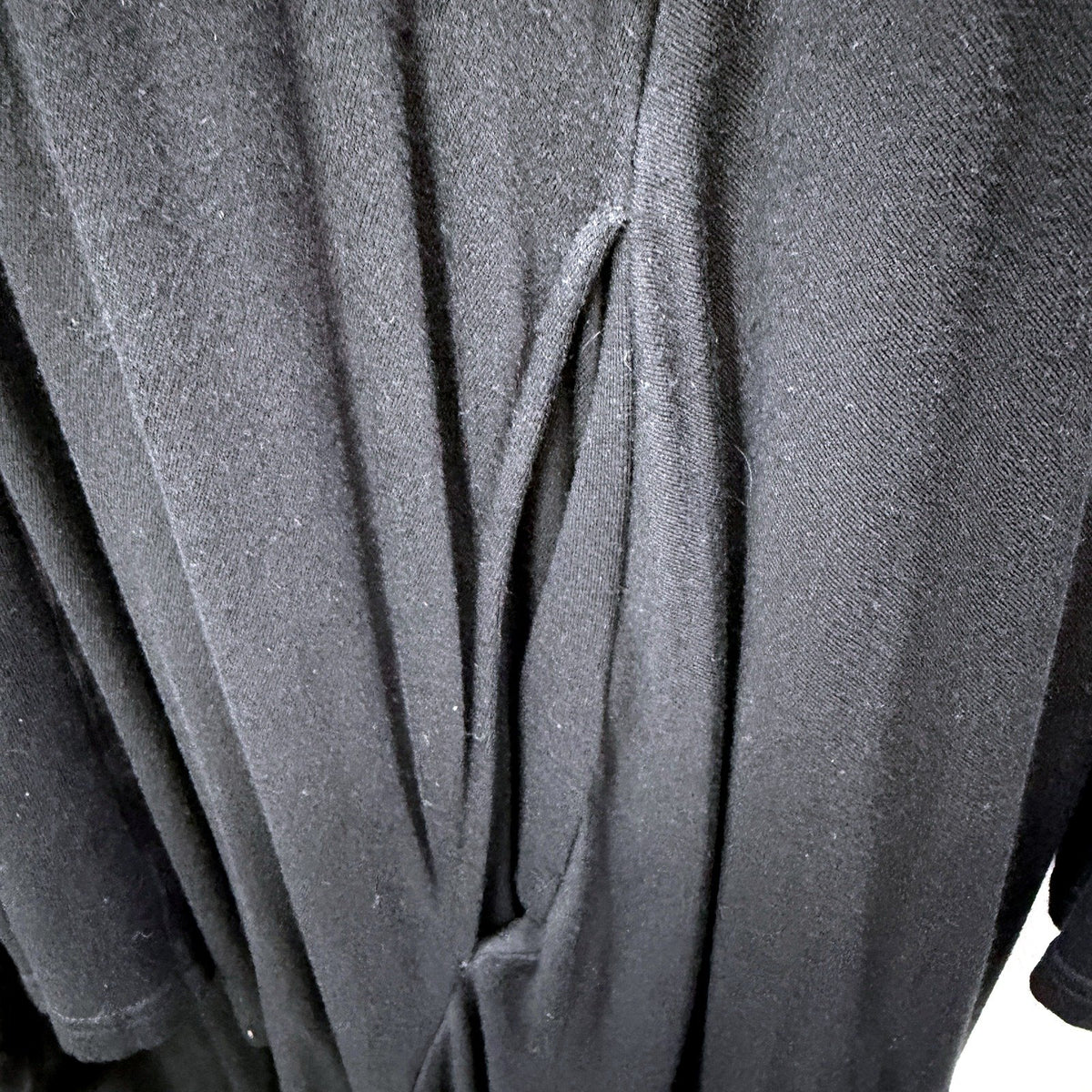 Etal Womens Loose Maxi Dress Robe Black Cowl Neck Rayon Spandex Size 3