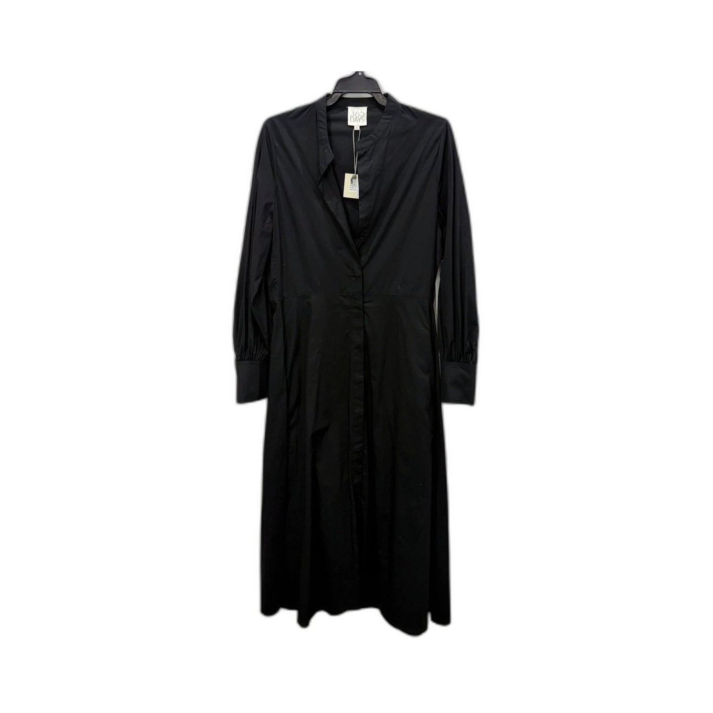 365 Days Womens Gibson Shirtdress Black Casual Lightweight Feminine Size S NEW