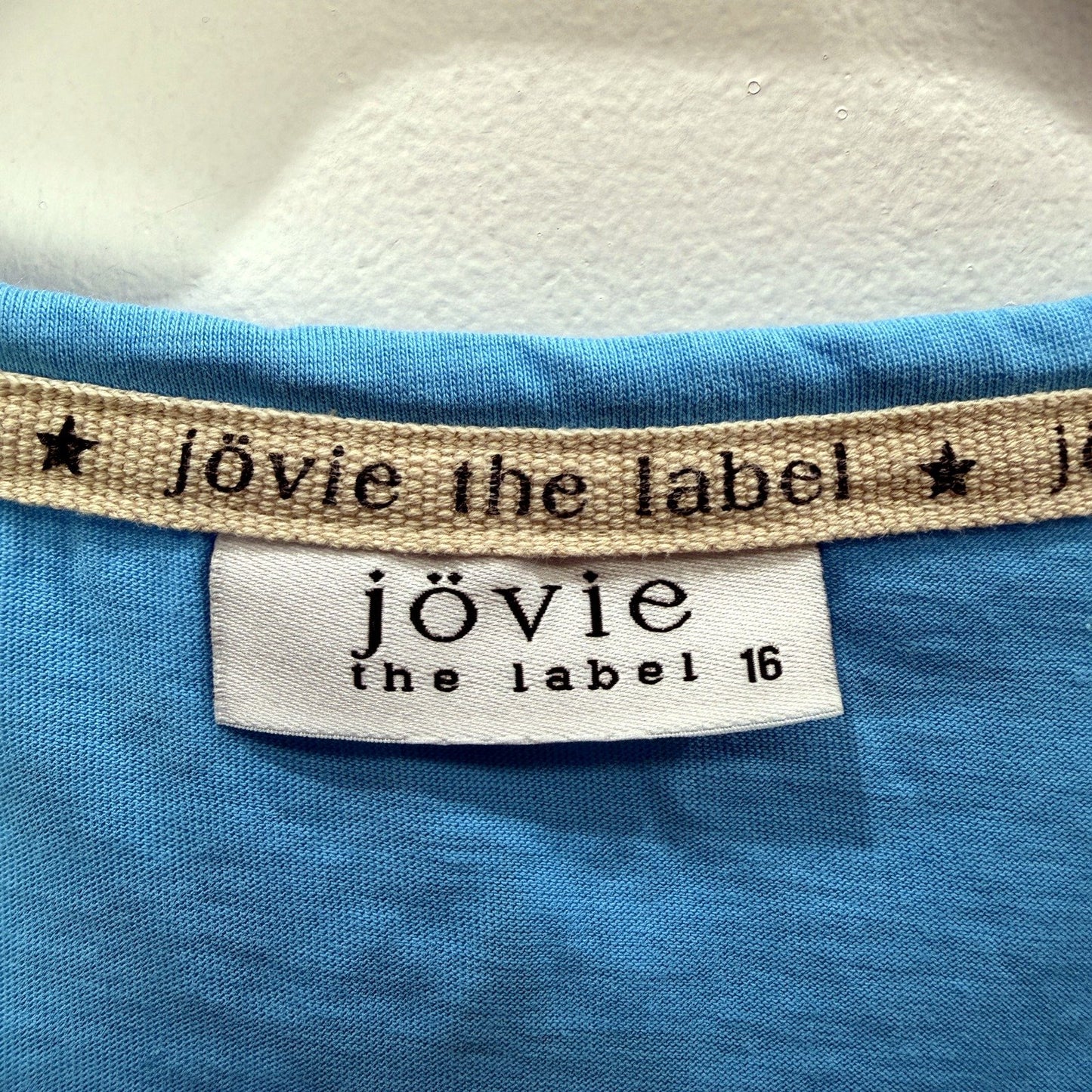 Jovie Womens Star Graphic Cotton T-Shirt in Blue, Size 16