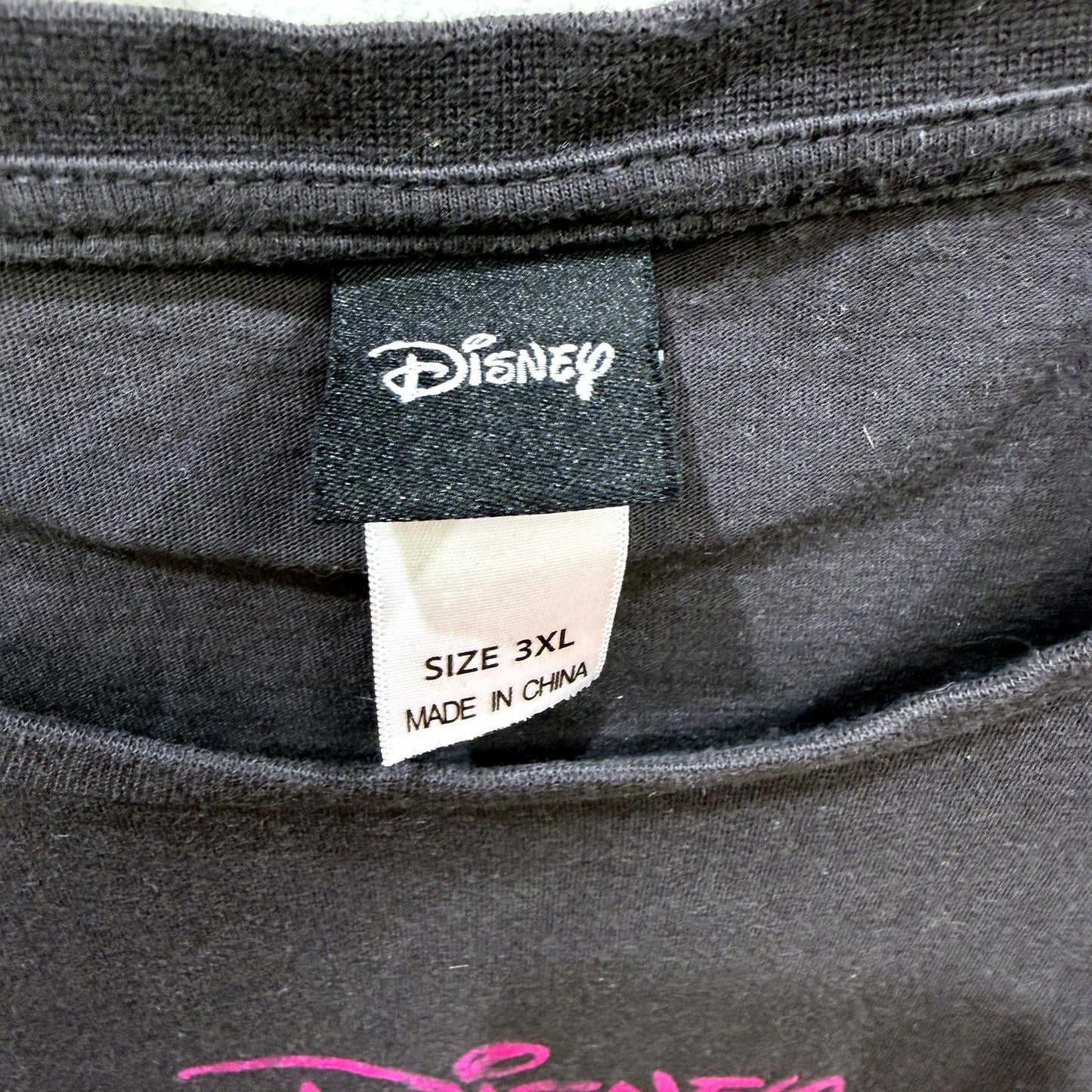 Disney Girls Oversized Graphic T-Shirt in Black for Plus Size 3XL