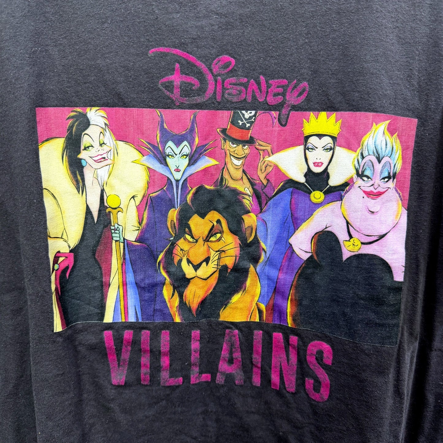 Disney Girls Oversized Graphic T-Shirt in Black for Plus Size 3XL