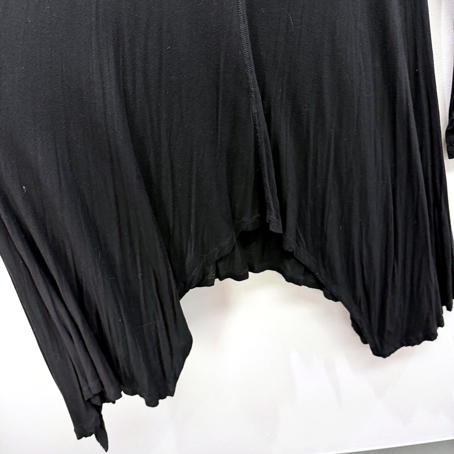 Comma Womens Pullover Dress with Asymmetric Hem and Long Sleeves in Black Size 3