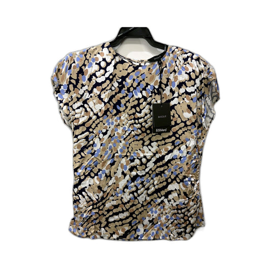 Basque Womens Floral Print Puff Sleeve Blouse in Multi Color or Size 10 NEW