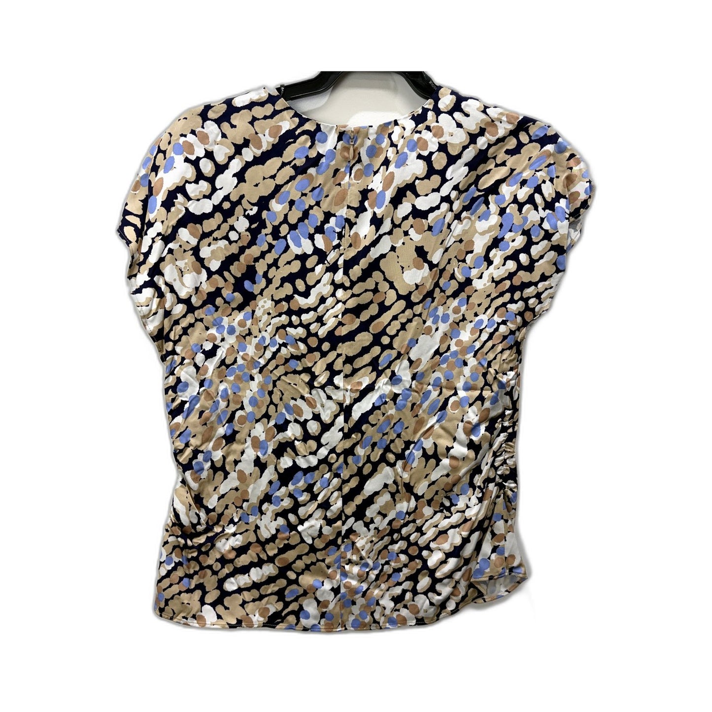 Basque Womens Floral Print Puff Sleeve Blouse in Multi Color or Size 10 NEW