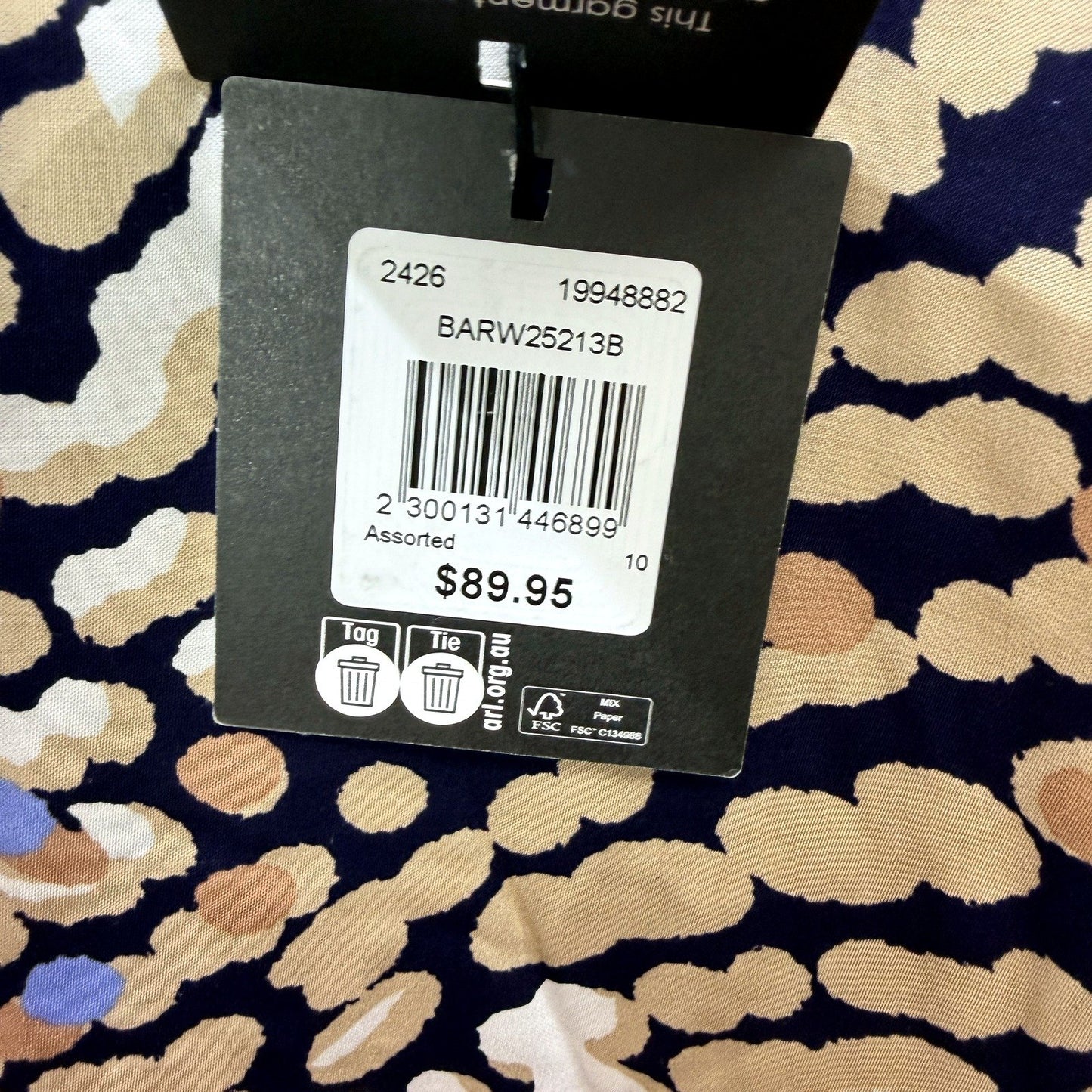 Basque Womens Floral Print Puff Sleeve Blouse in Multi Color or Size 10 NEW