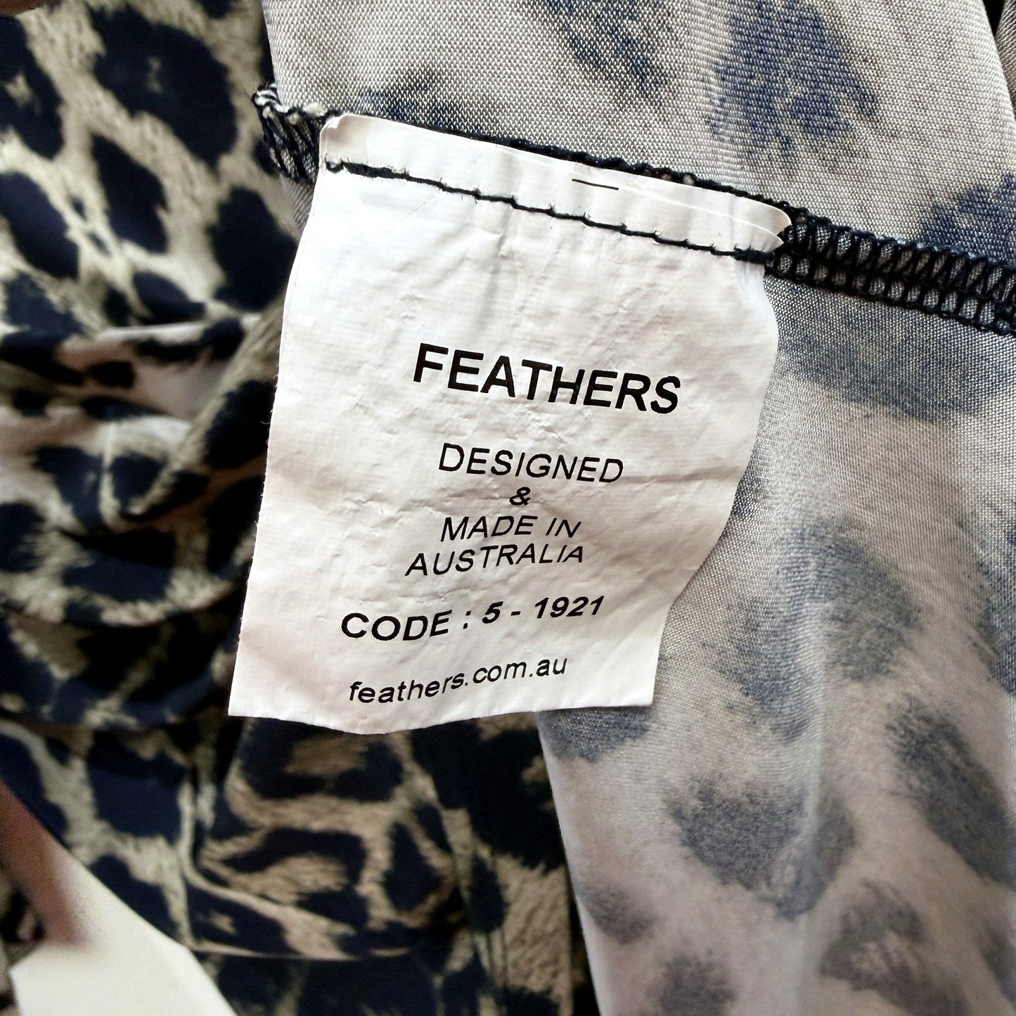 Feathers Womens Three Quarter Leopard Shirt Cotton Blend Multi Color Size XXL
