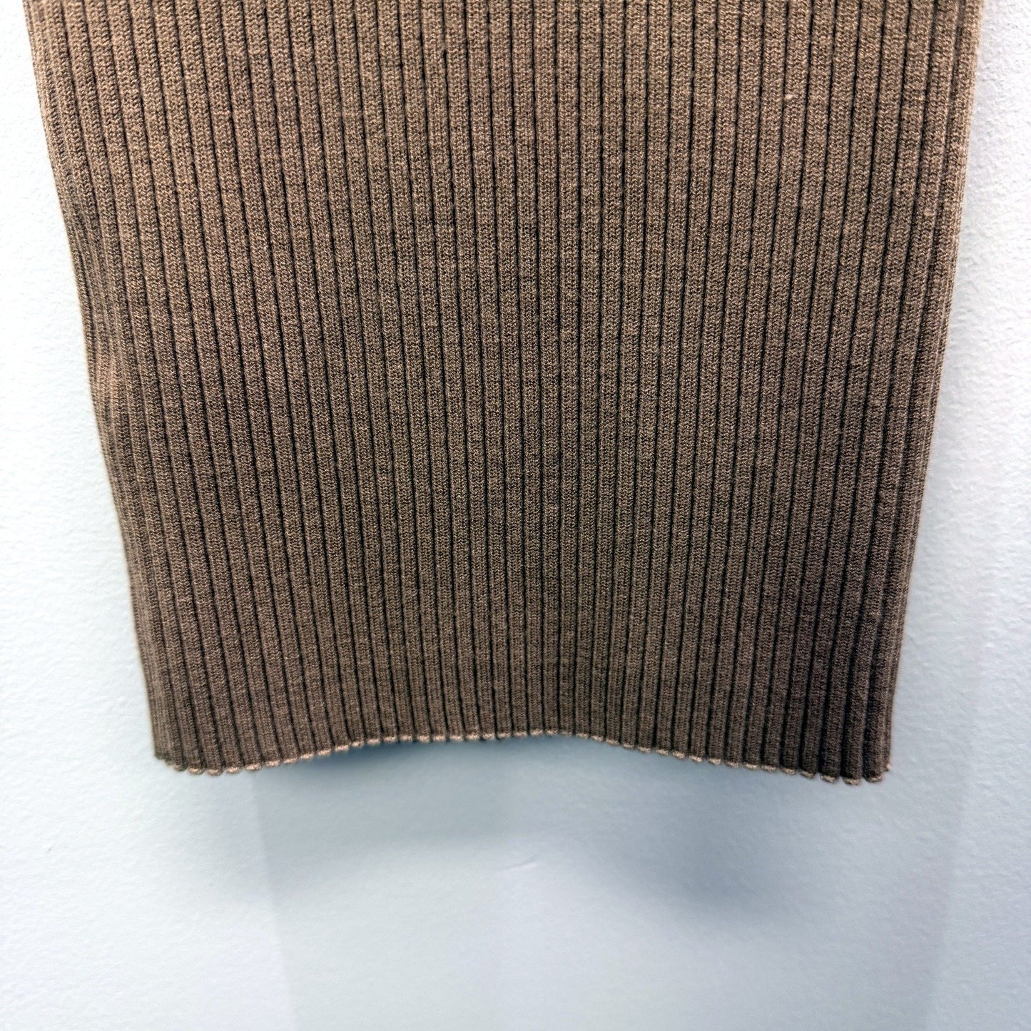 Kookai Womens Ribbed Knit Midi Dress in Brown - Size 0