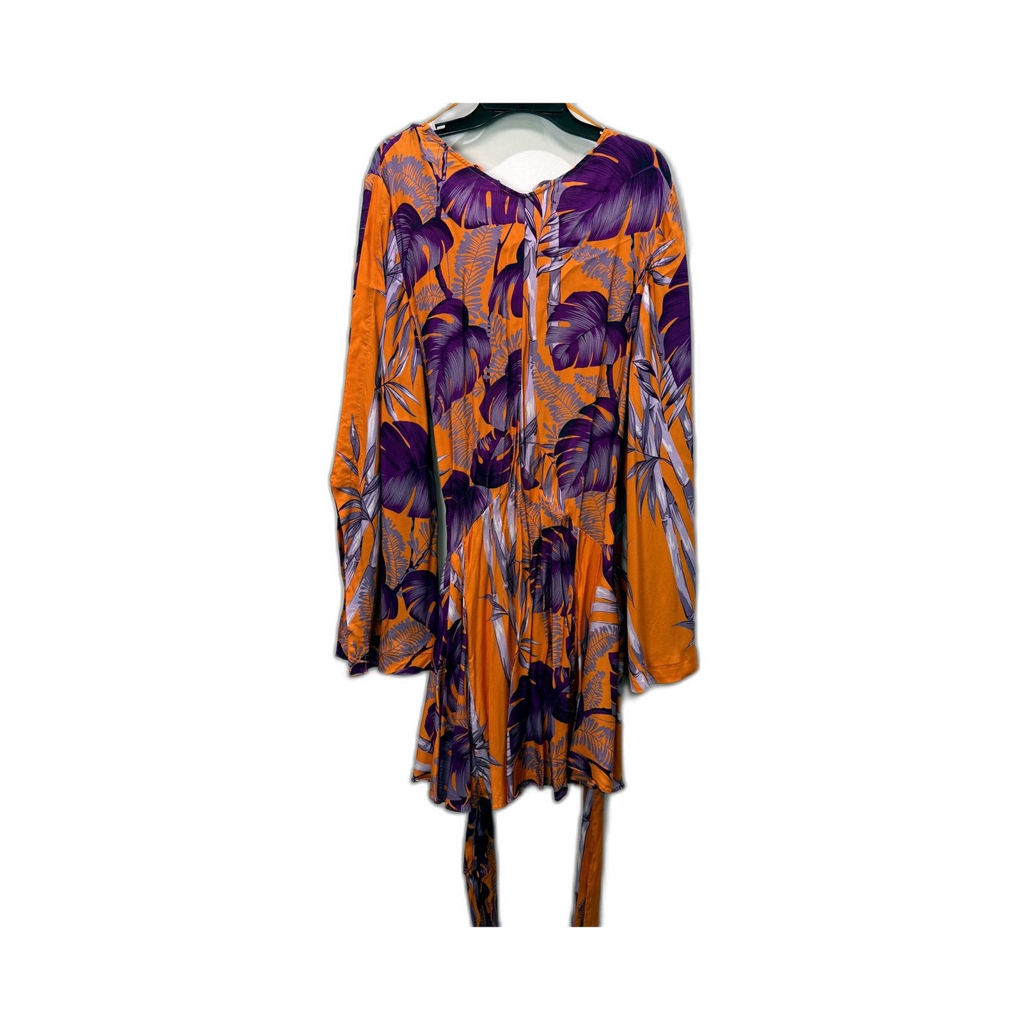 Sass & Bide Womens Monsteria Moment Floral Kimono Wrap Midi Dress Sz 16 NEW