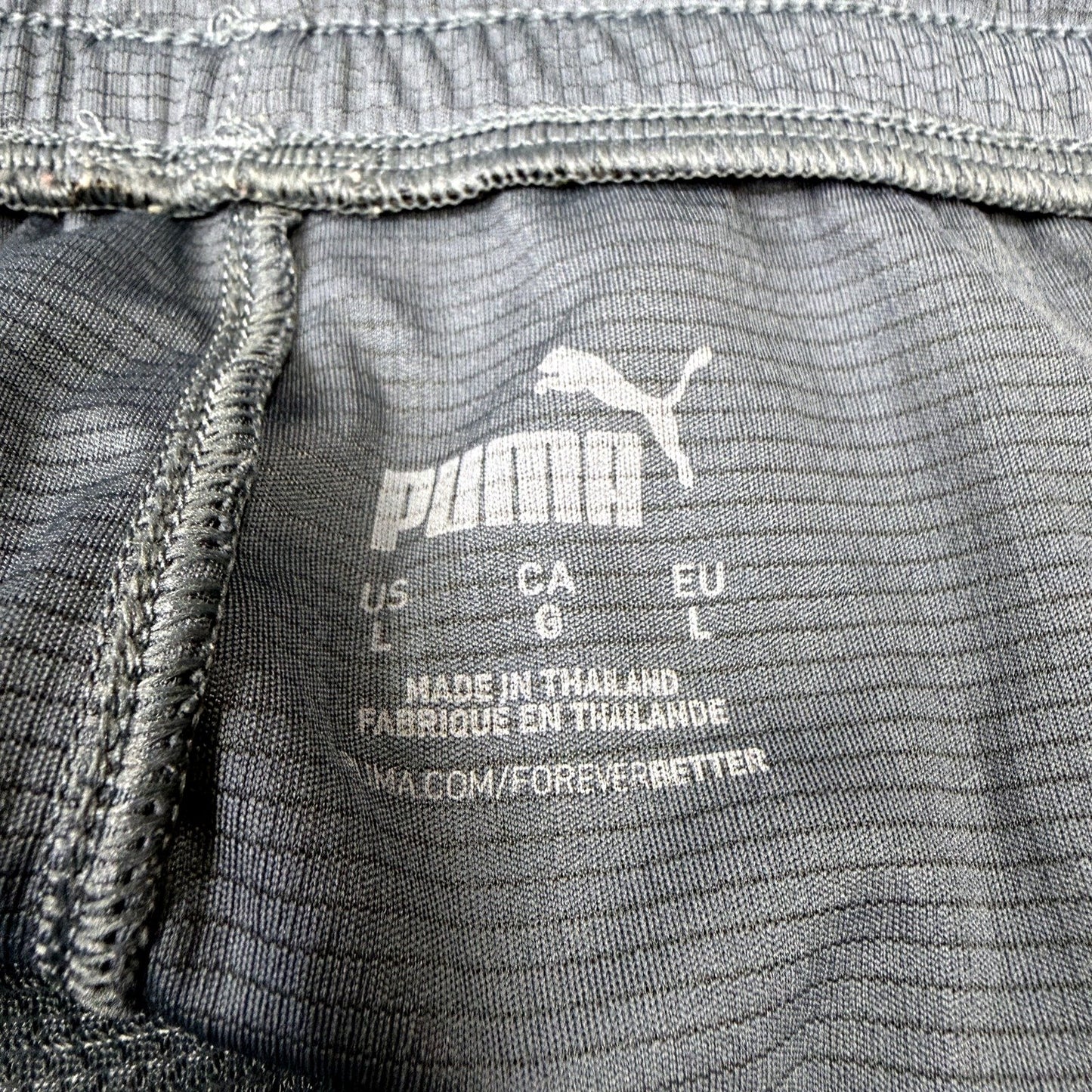 Puma Boys Way 1 Athletic Shorts in Gray for Junior Large Size