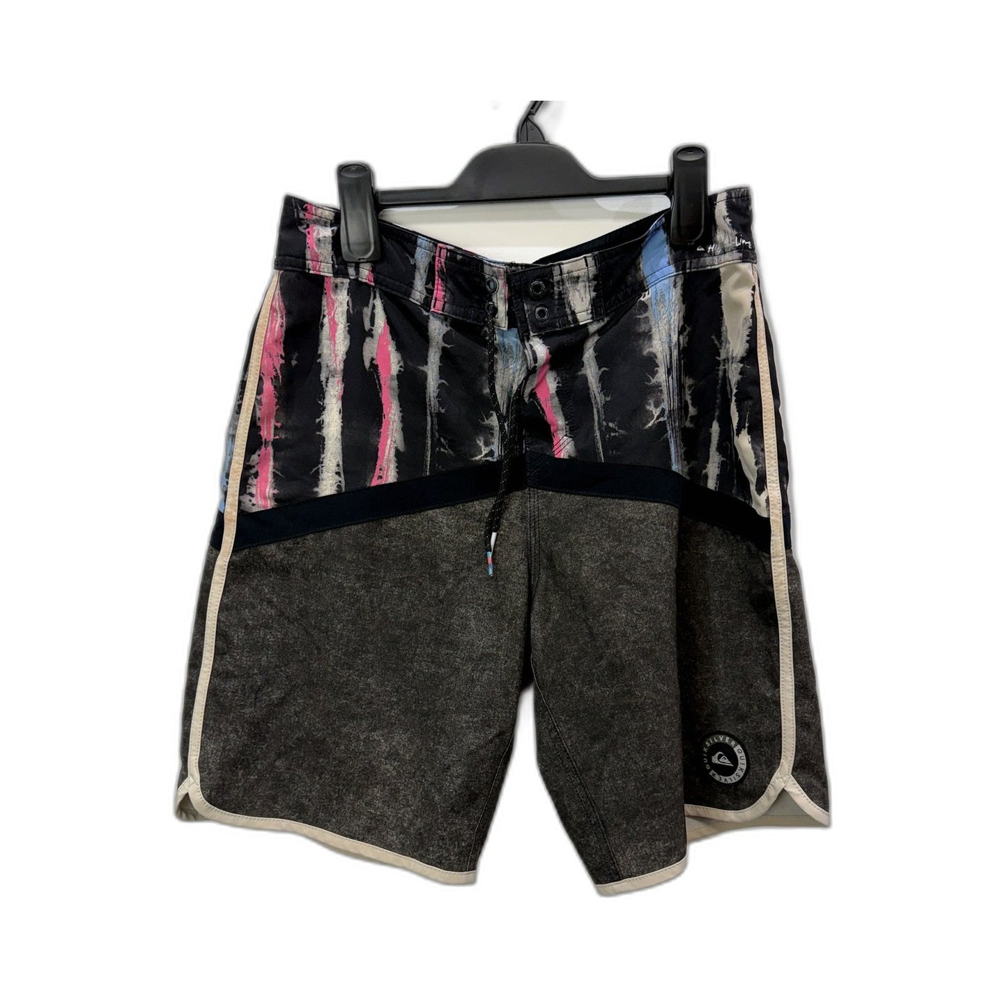 Quiksilver Mens Colorful Tie Dye Print Board Swim Shorts Multi Color Size 30