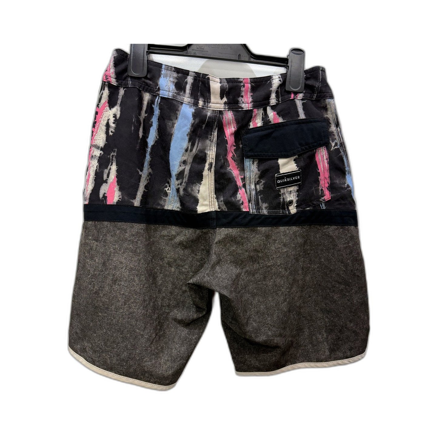 Quiksilver Mens Colorful Tie Dye Print Board Swim Shorts Multi Color Size 30