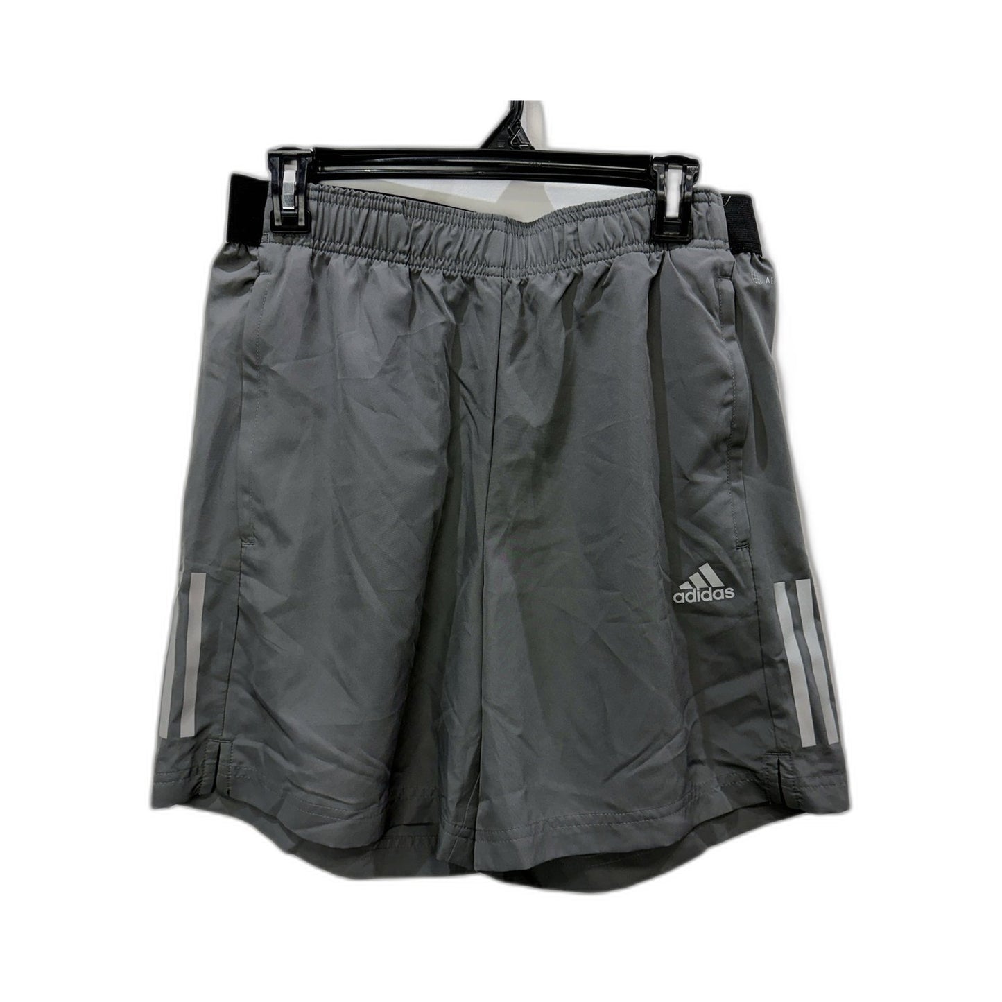 adidas Mens Athletic Shorts Gray Lightweight Breathable Workout Size M