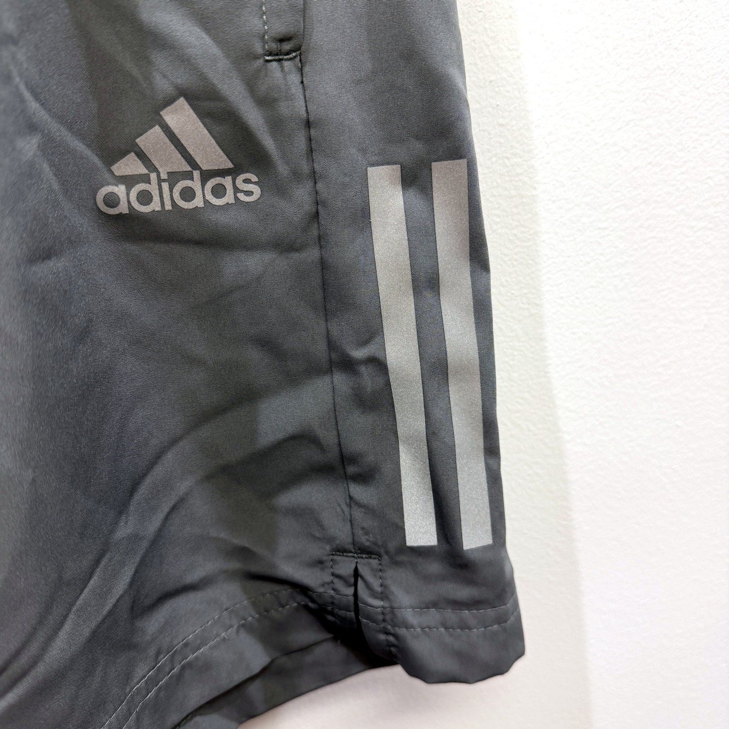 adidas Mens Athletic Shorts Gray Lightweight Breathable Workout Size M